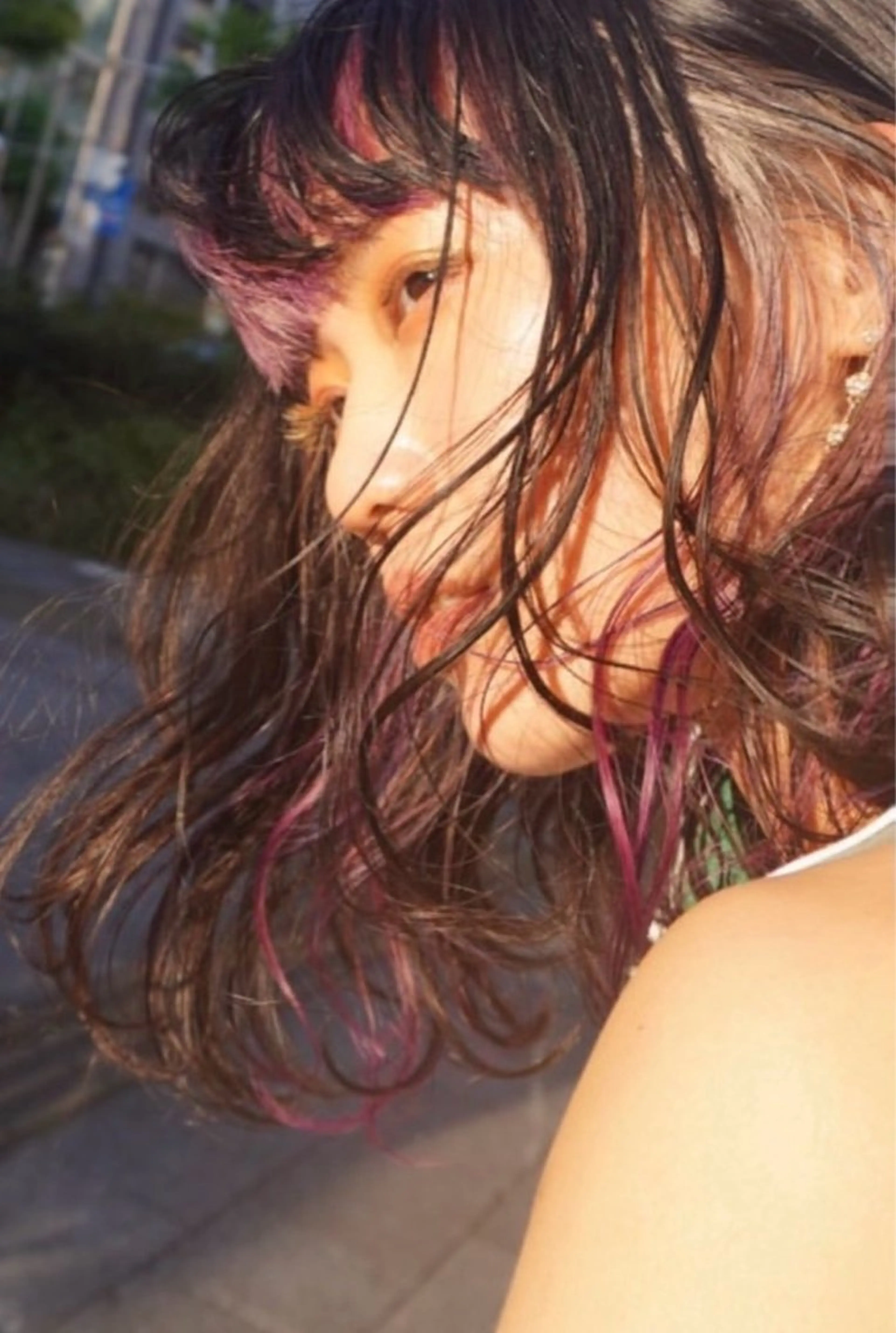 セミロング カラー パーマ 心斎橋 女性 スタイリスト  大阪のヘアスタイル