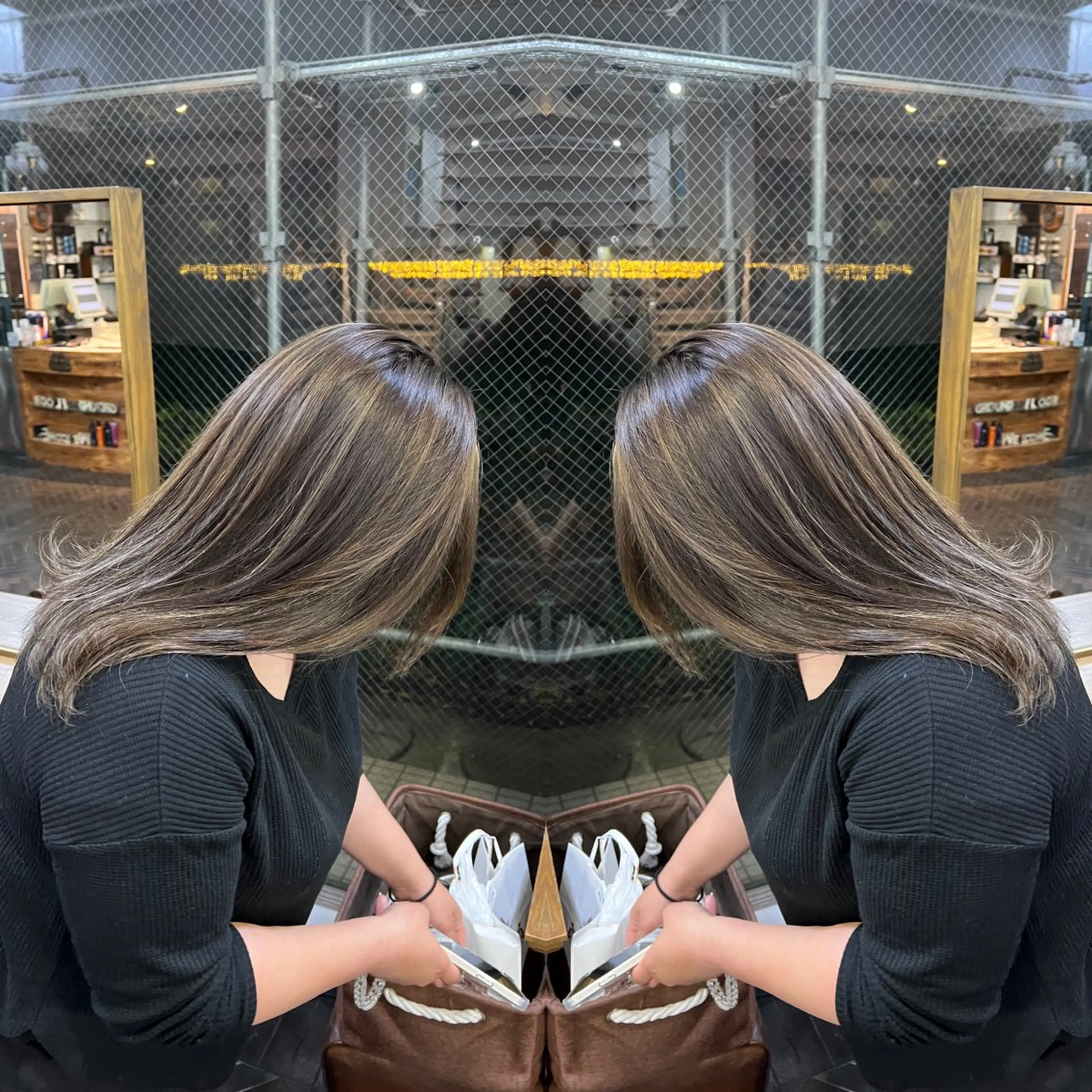 ロング カラー ハイライト/レイヤー /ハイトーン/AOIのヘアスタイル