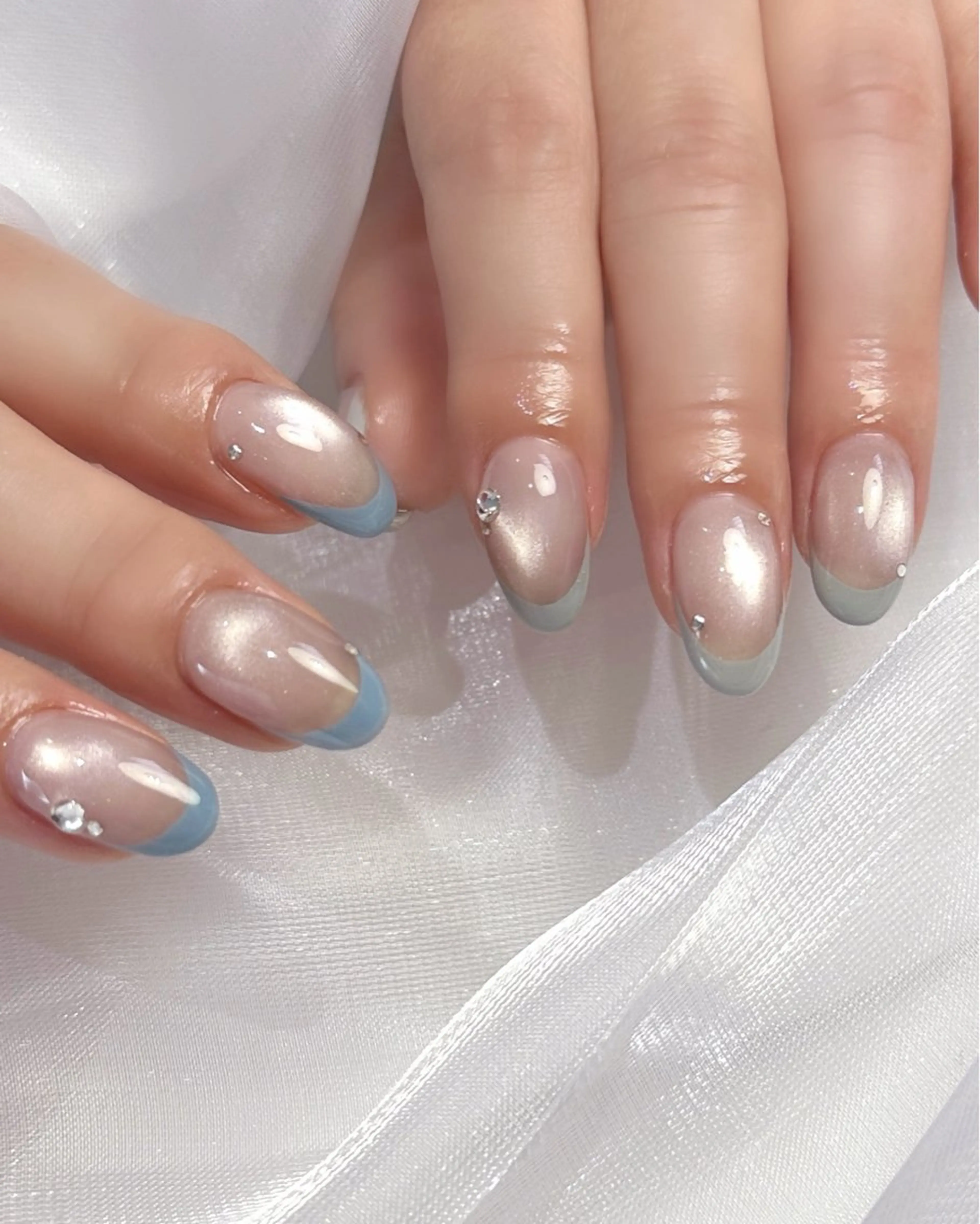 ネイル マグネットネイル ストーンネイル ハンドネイル yulica 【パラジェル取扱店】のネイルデザイン