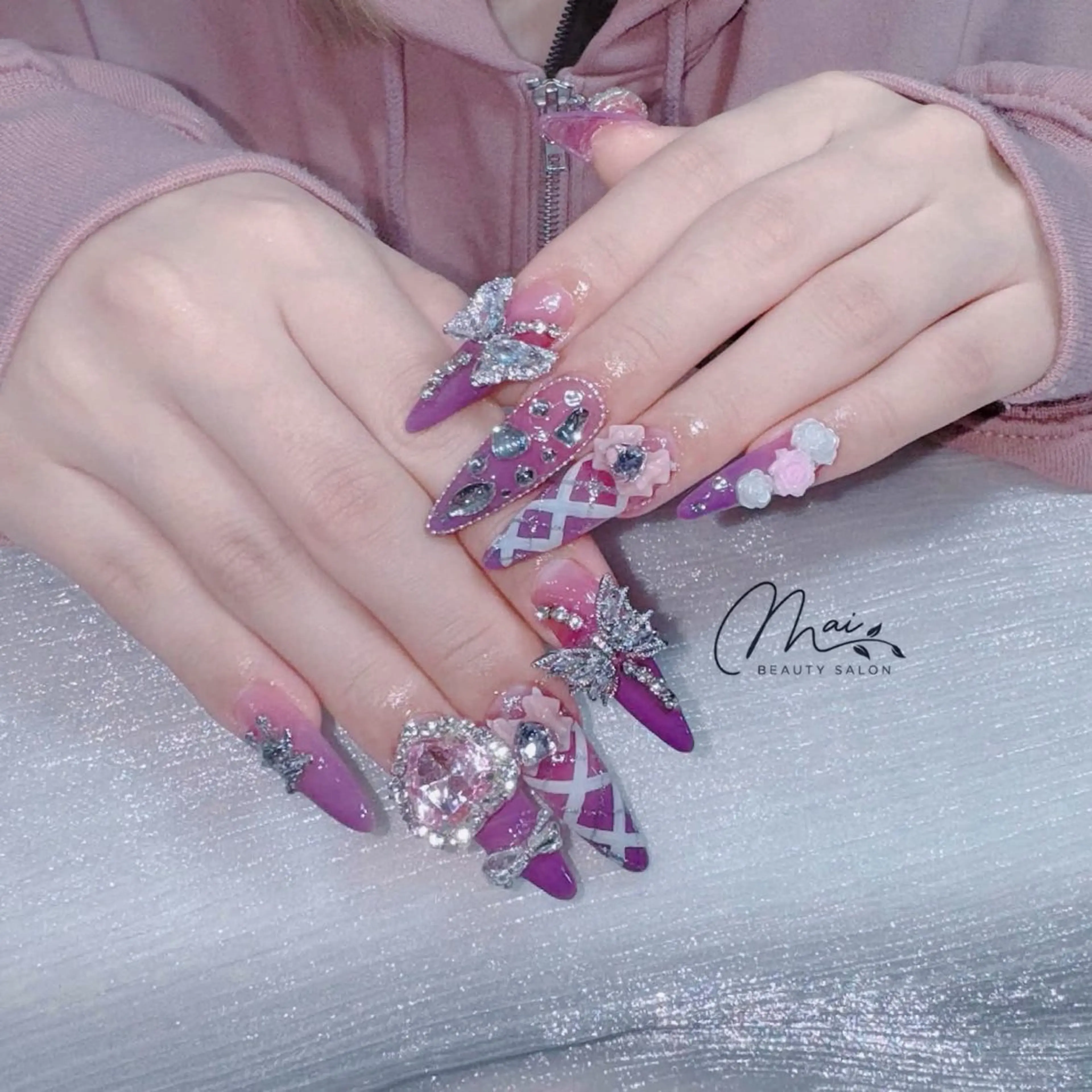 【チップ長さ出し10本】持ち込み◎ アート&パーツ付け放題! ¥14000→¥12980の写真