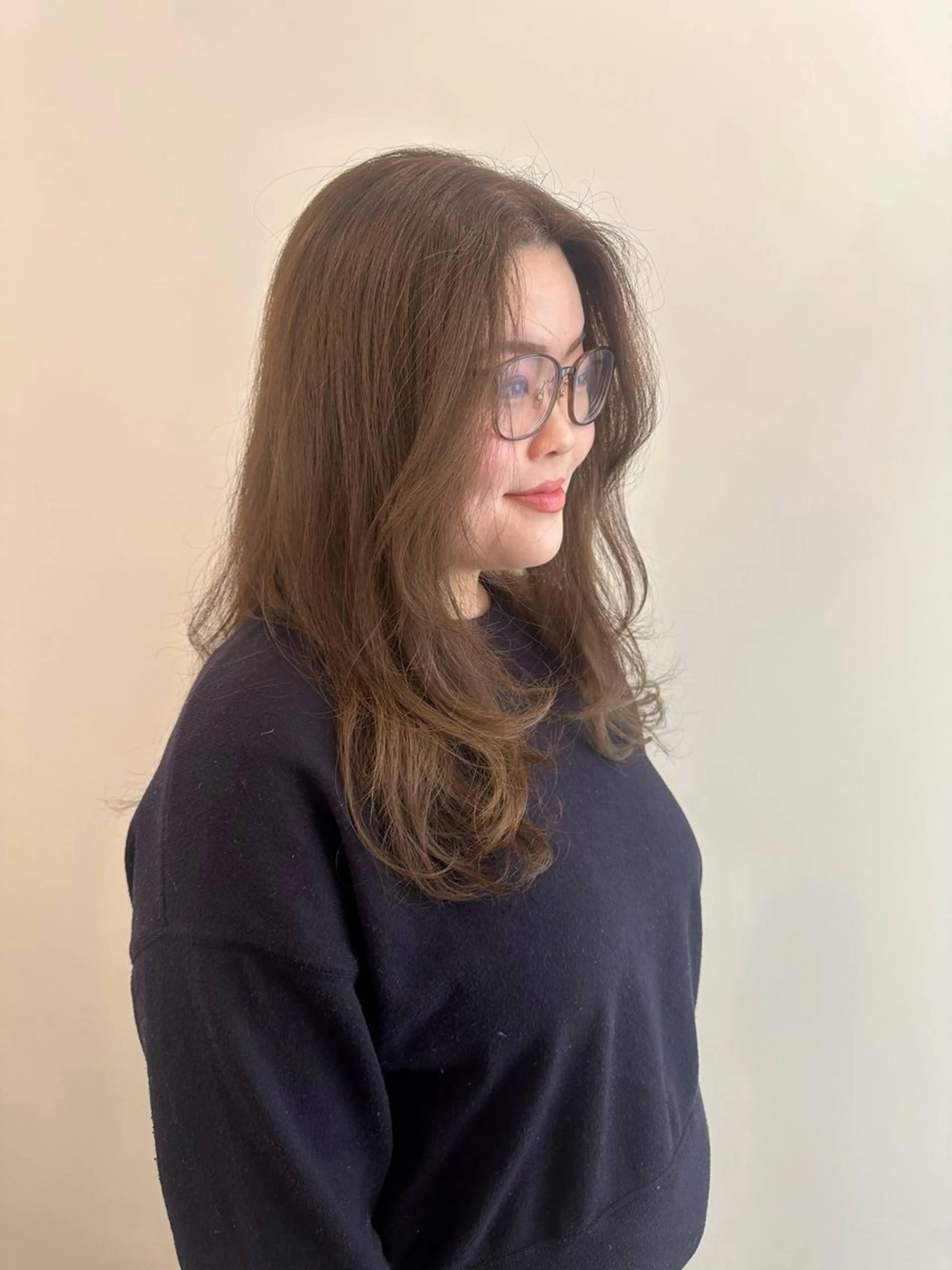 ロング カラー カット ヘアカラー トリートメント レイヤー/ナチュラル 💐nao.のヘアスタイル