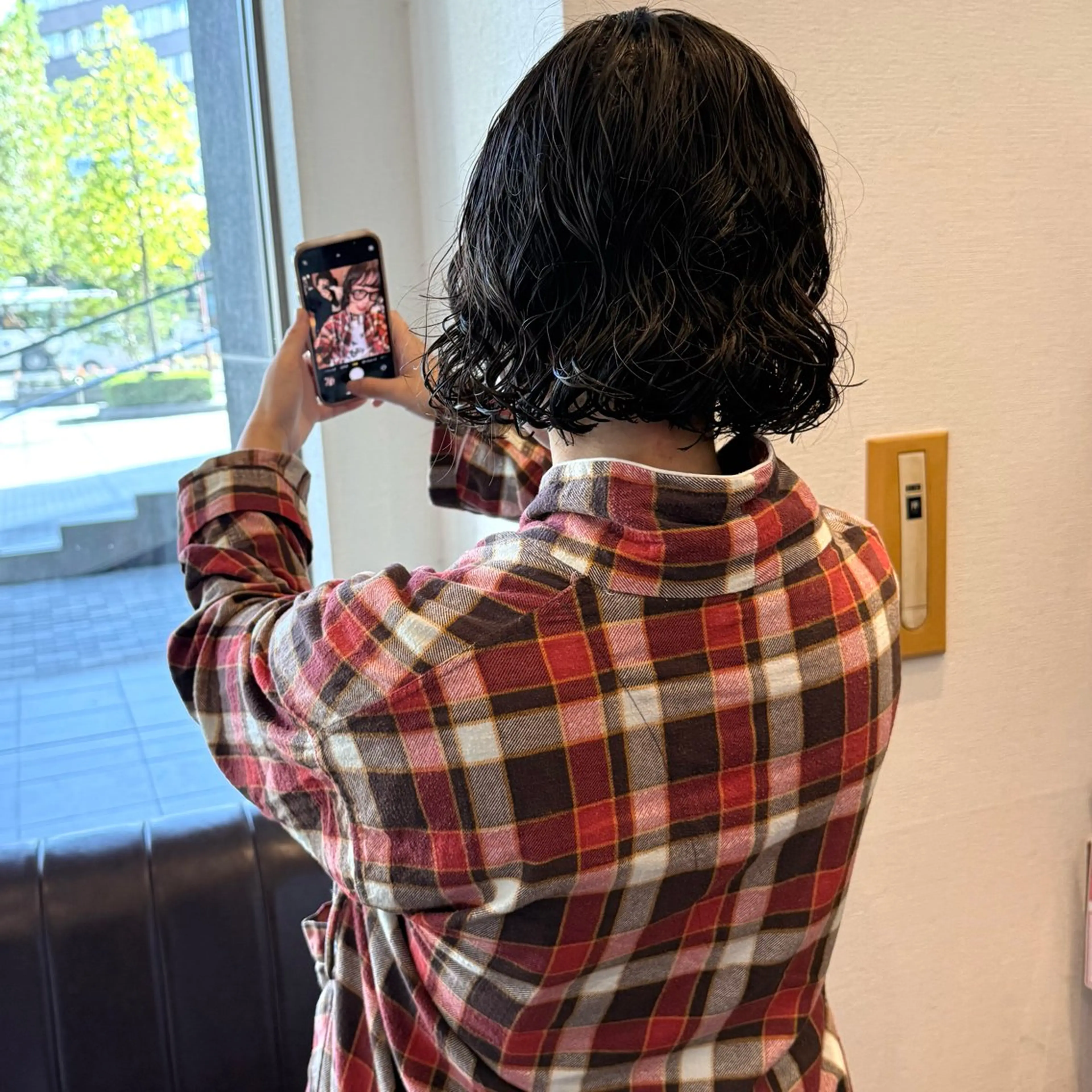 ショート パーマ ボブ/ハイトーン/ 岡山駅/別曽遥也のヘアスタイル