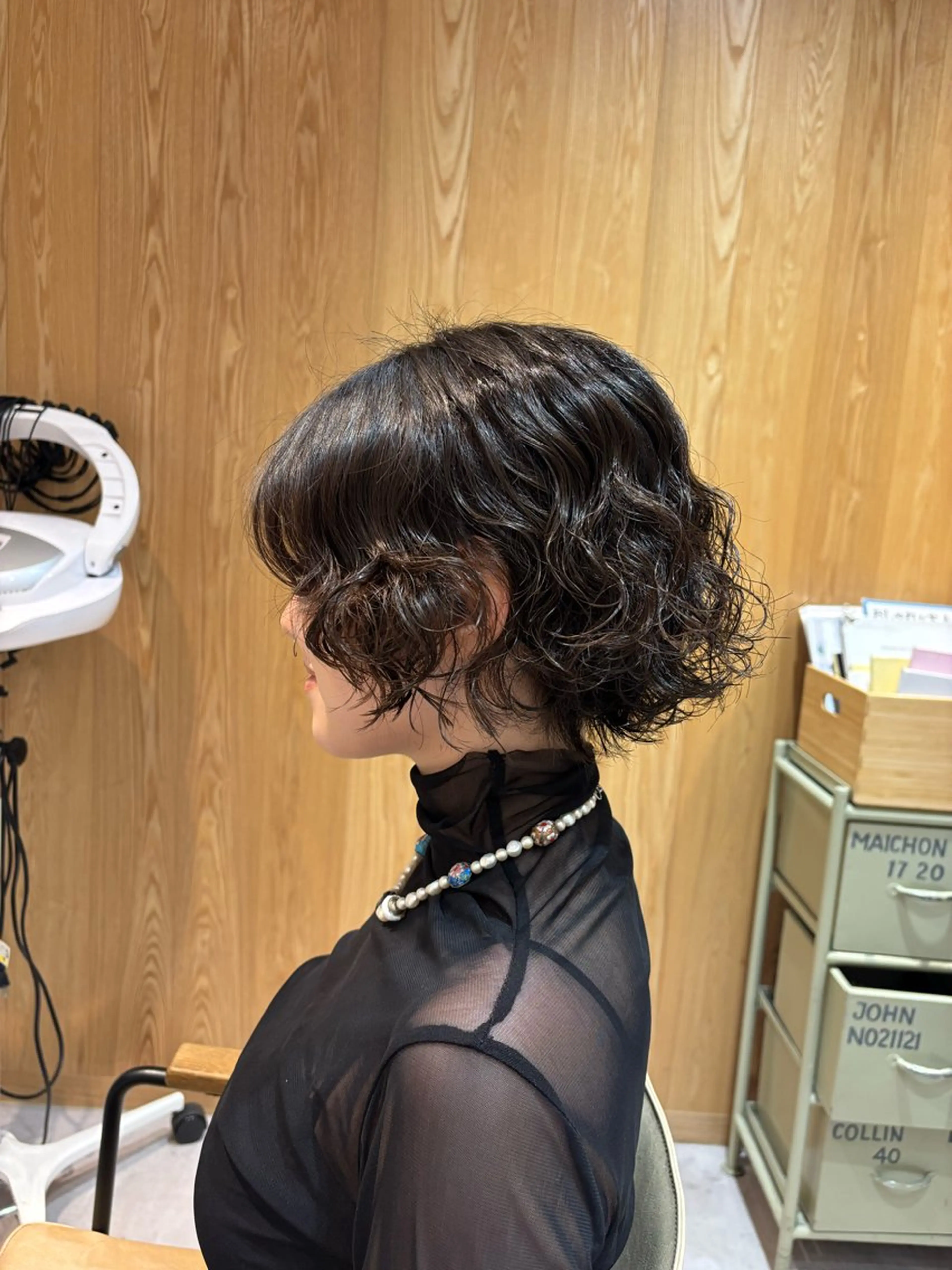 ショート パーマ 江副 朱星のヘアスタイル