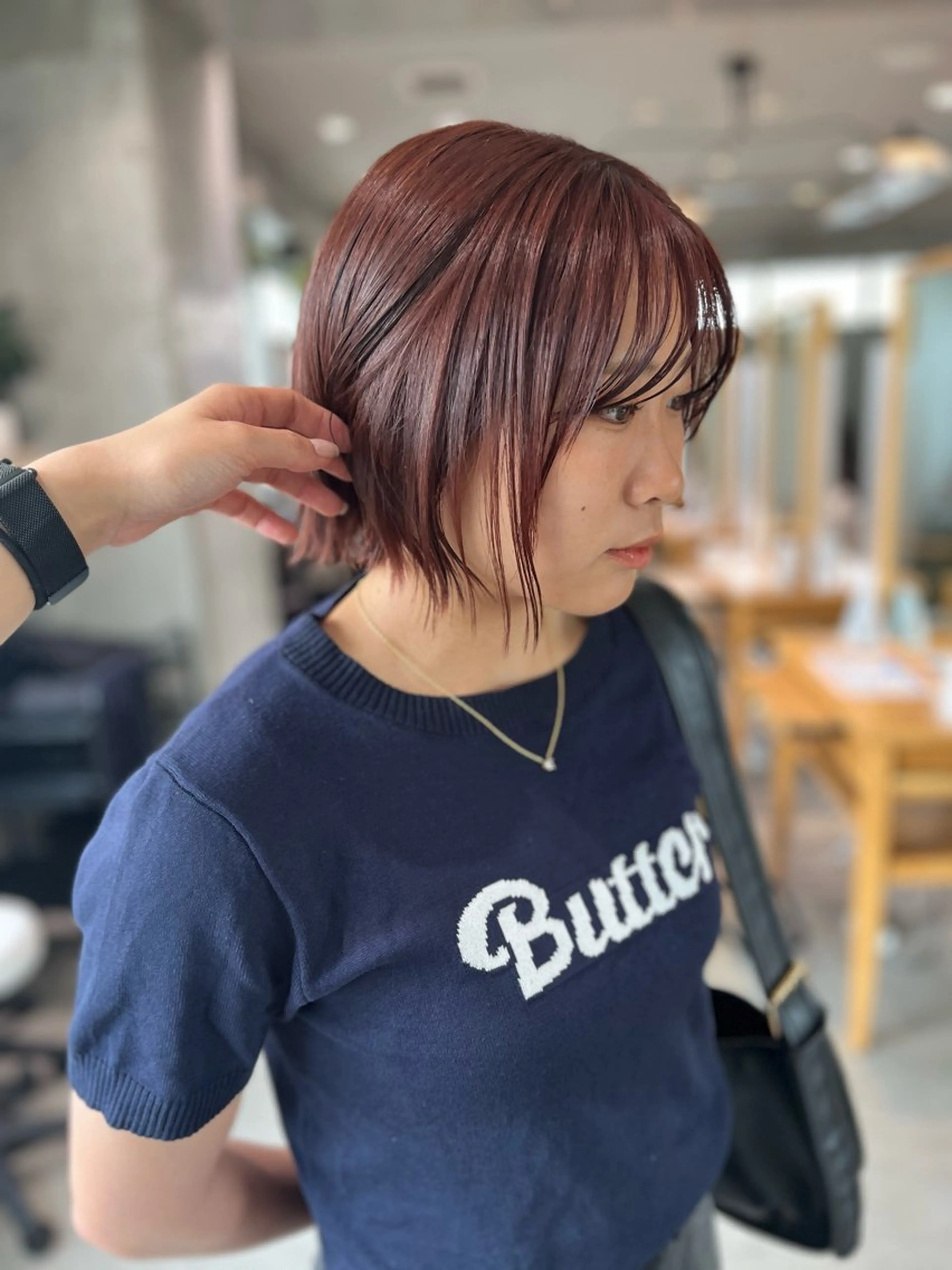 ミディアム カラー ｵﾀｸ美容師🛍/ 酸性ストレート/艶髪のヘアスタイル