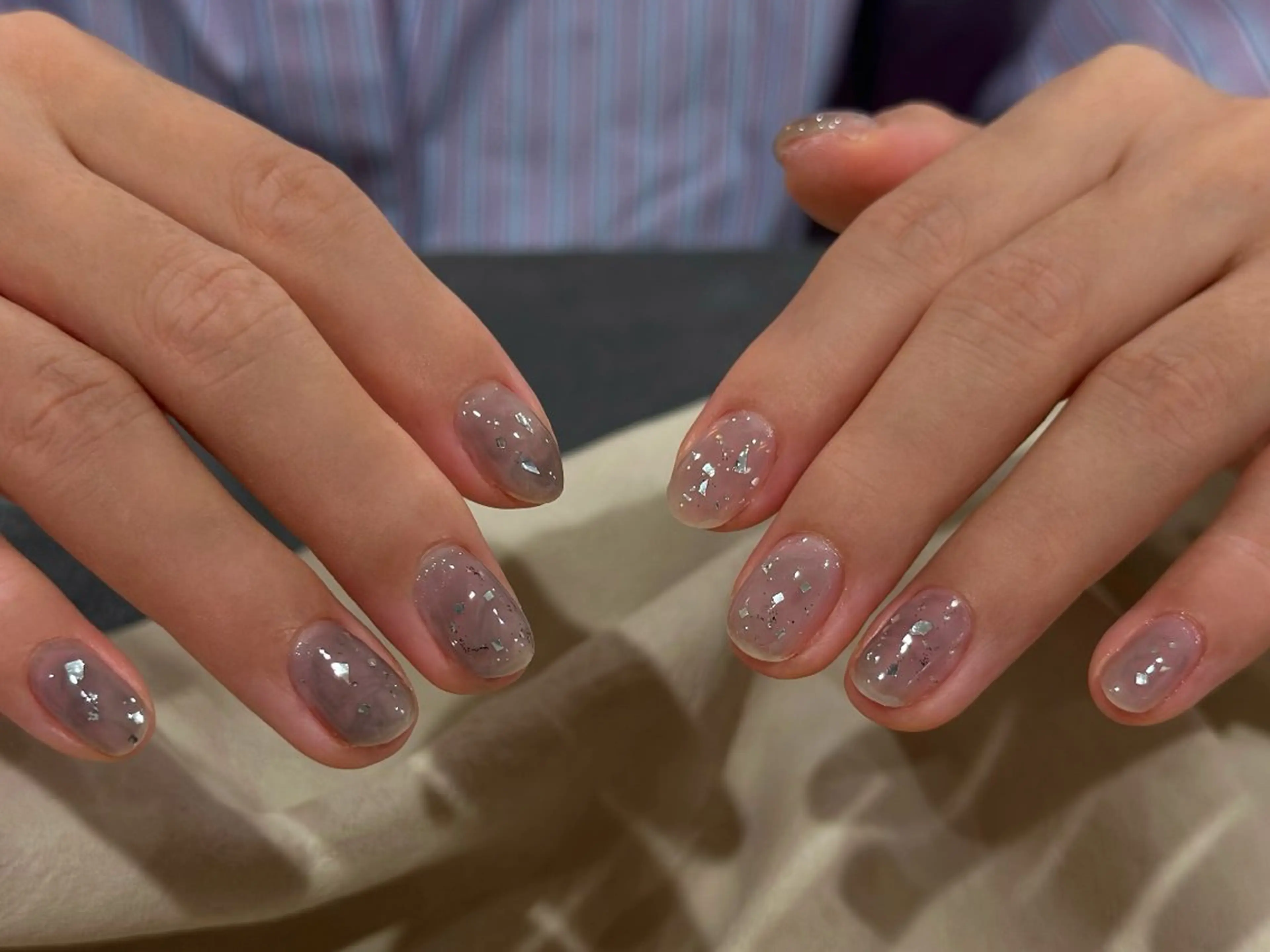 ネイル ホログラムネイル ラメ(グリッター) ニュアンスネイル ぷっくりネイル シンプルネイル ANOVA アノヴァのネイルデザイン