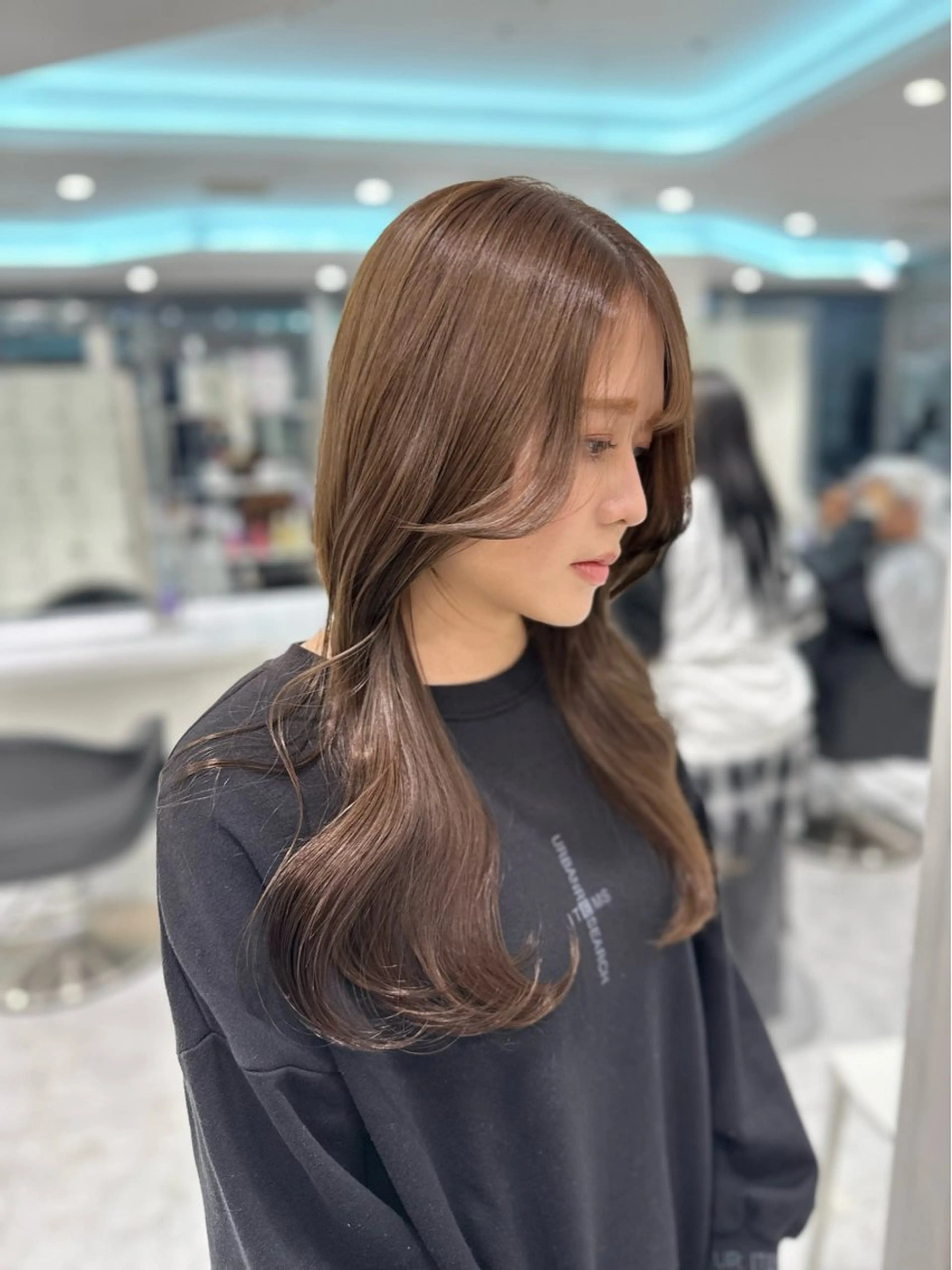 ミディアム カラー ヘアカラー トリートメント ♡上品韓国髪♡ブラ ウン/SAYATOのヘアスタイル