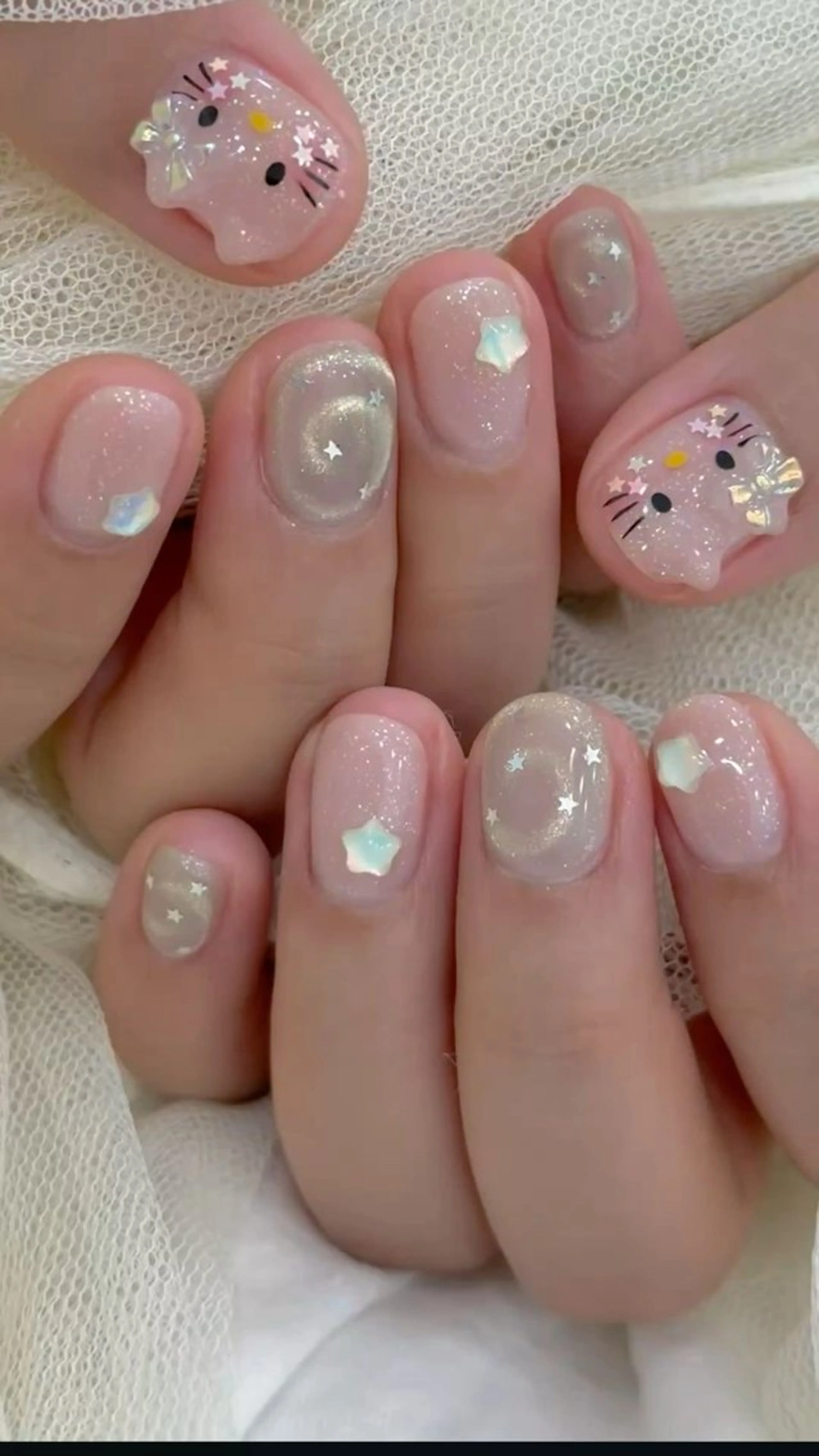 ネイル フレンチネイル ジェルネイル マグネットネイル 持ち込み ニュアンスネイル ハンドネイル Ribbonnail salonのネイルデザイン