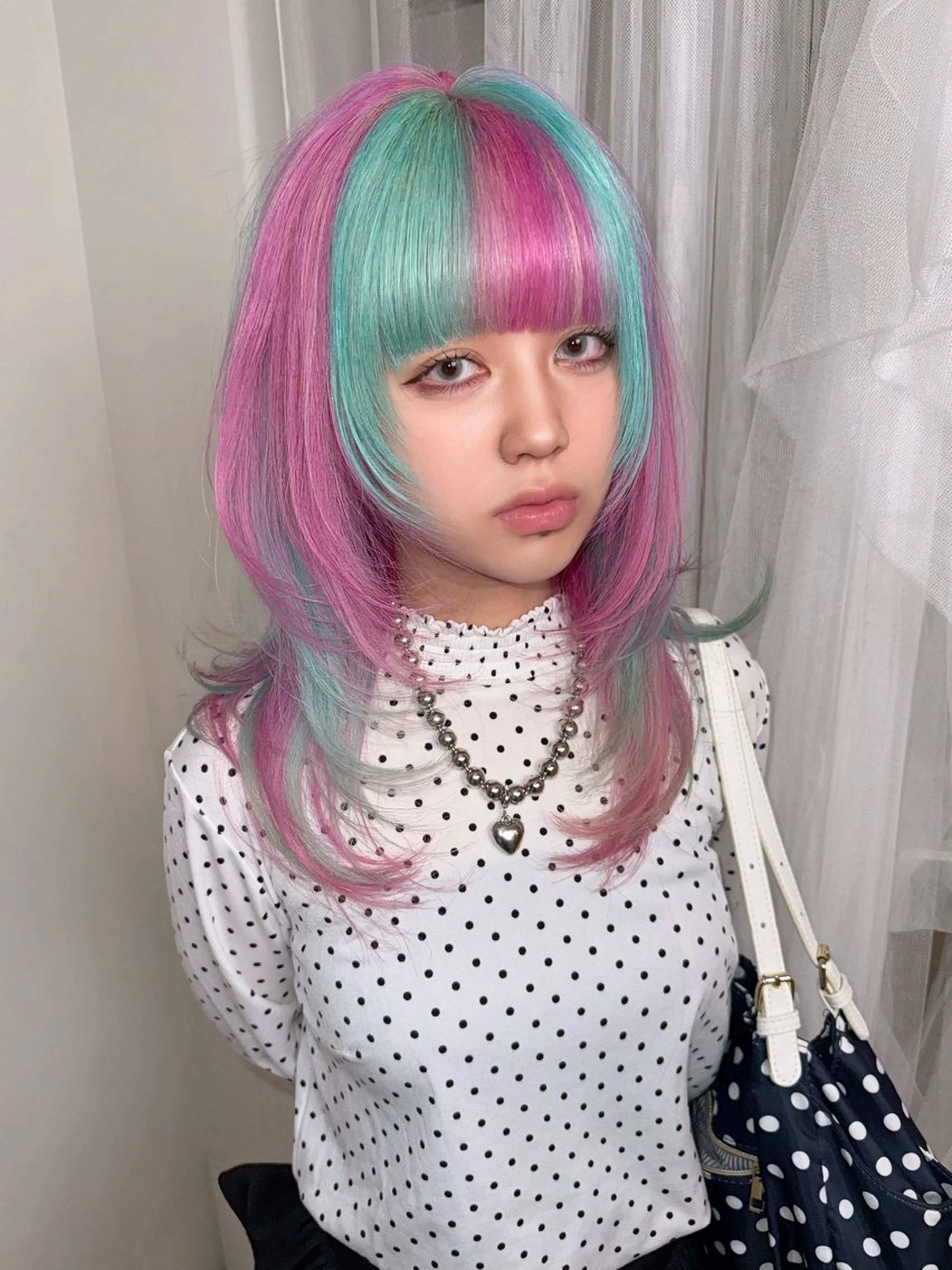 ロング カラー カット ヘアカラー トリートメント ヘッドスパ ヘアセット HARUNA/原宿/ デザイン/カットのヘアスタイル