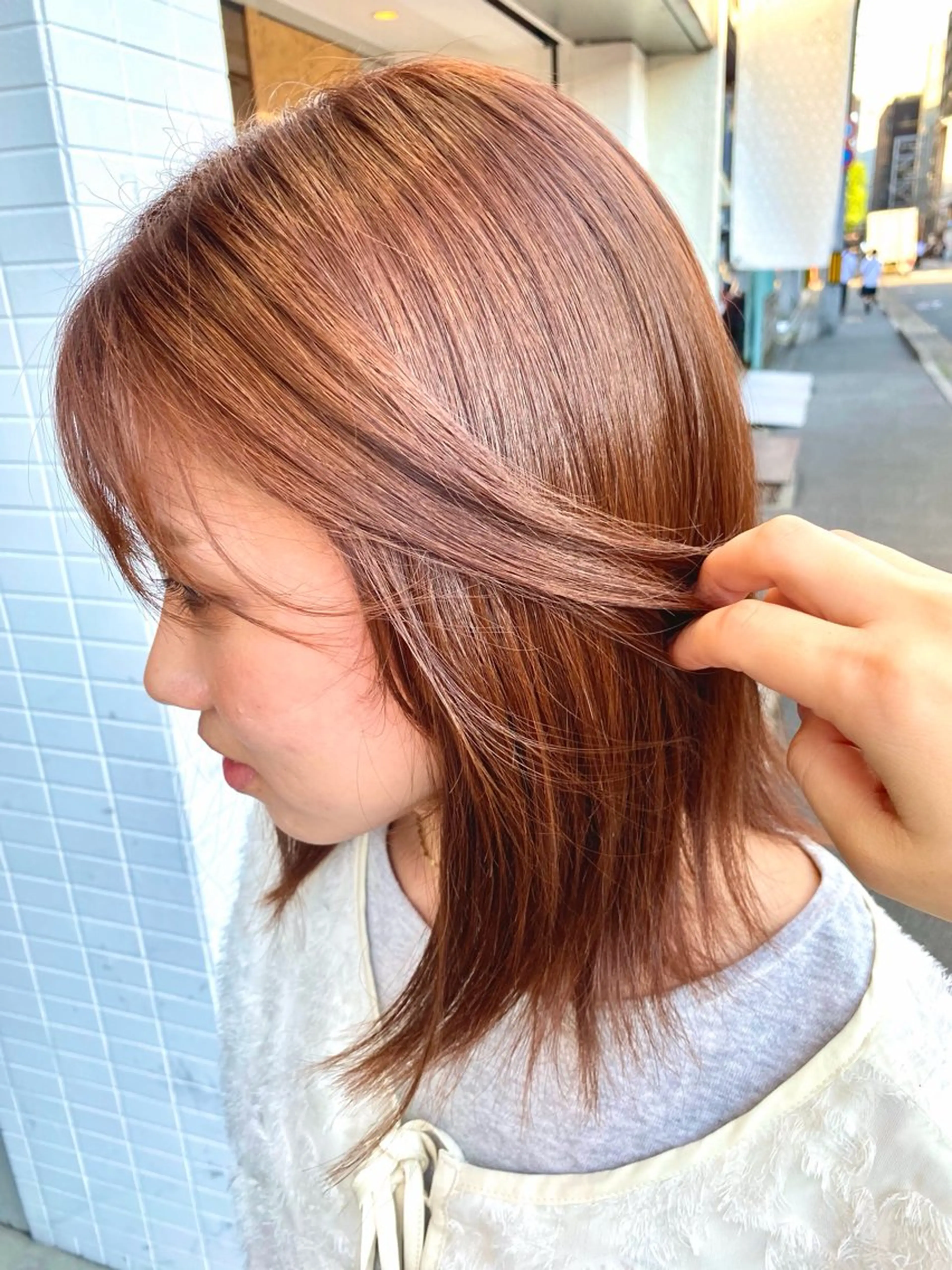 カラー ヘアカラー トリートメント maya🌷白髪ぼか し✳︎脱白髪染めのヘアスタイル