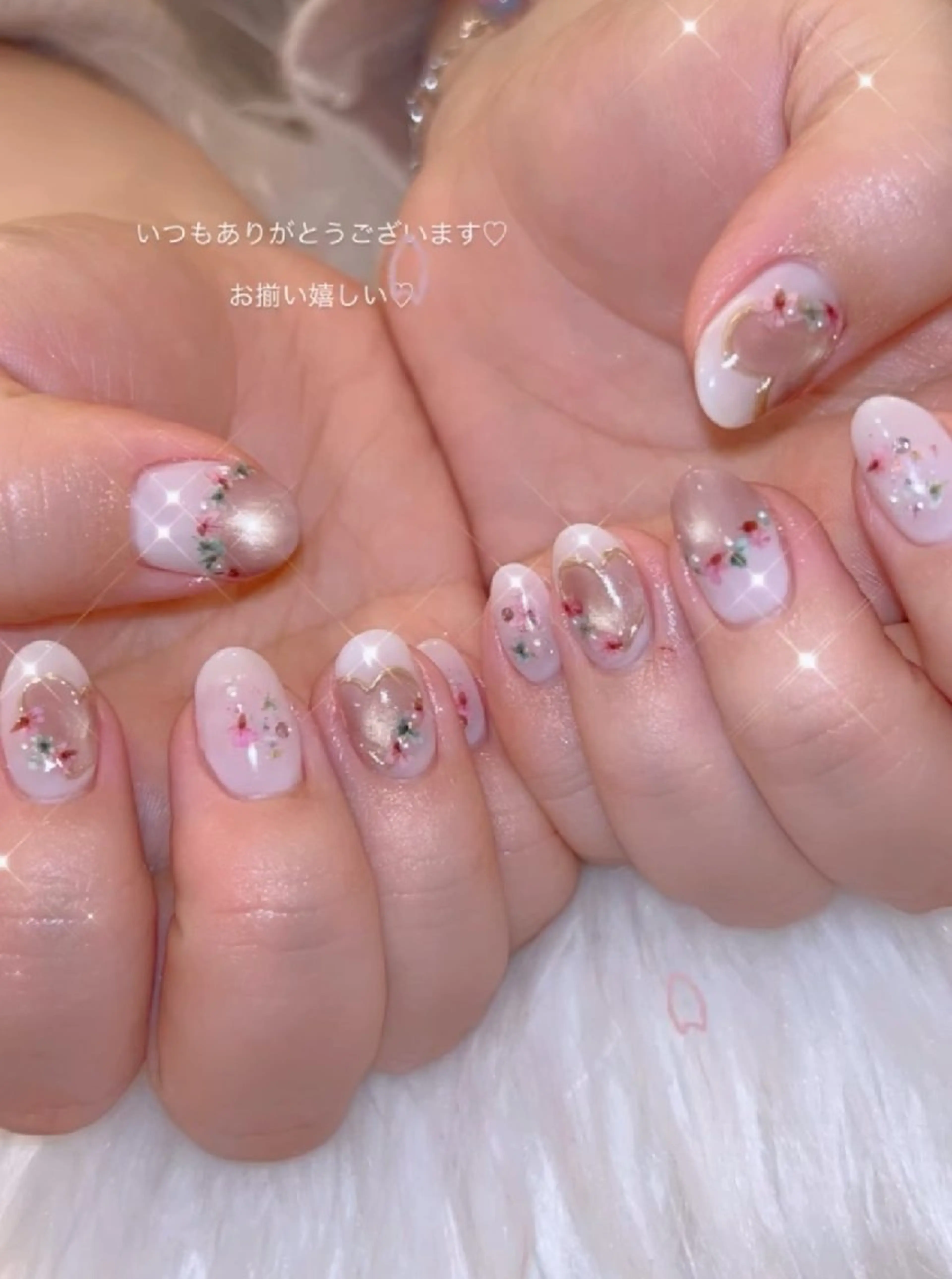 ネイル アートネイル 春ネイル ワンホンネイル ハンドネイル I LOVE ME NAIL.｡.:*♡のネイルデザイン