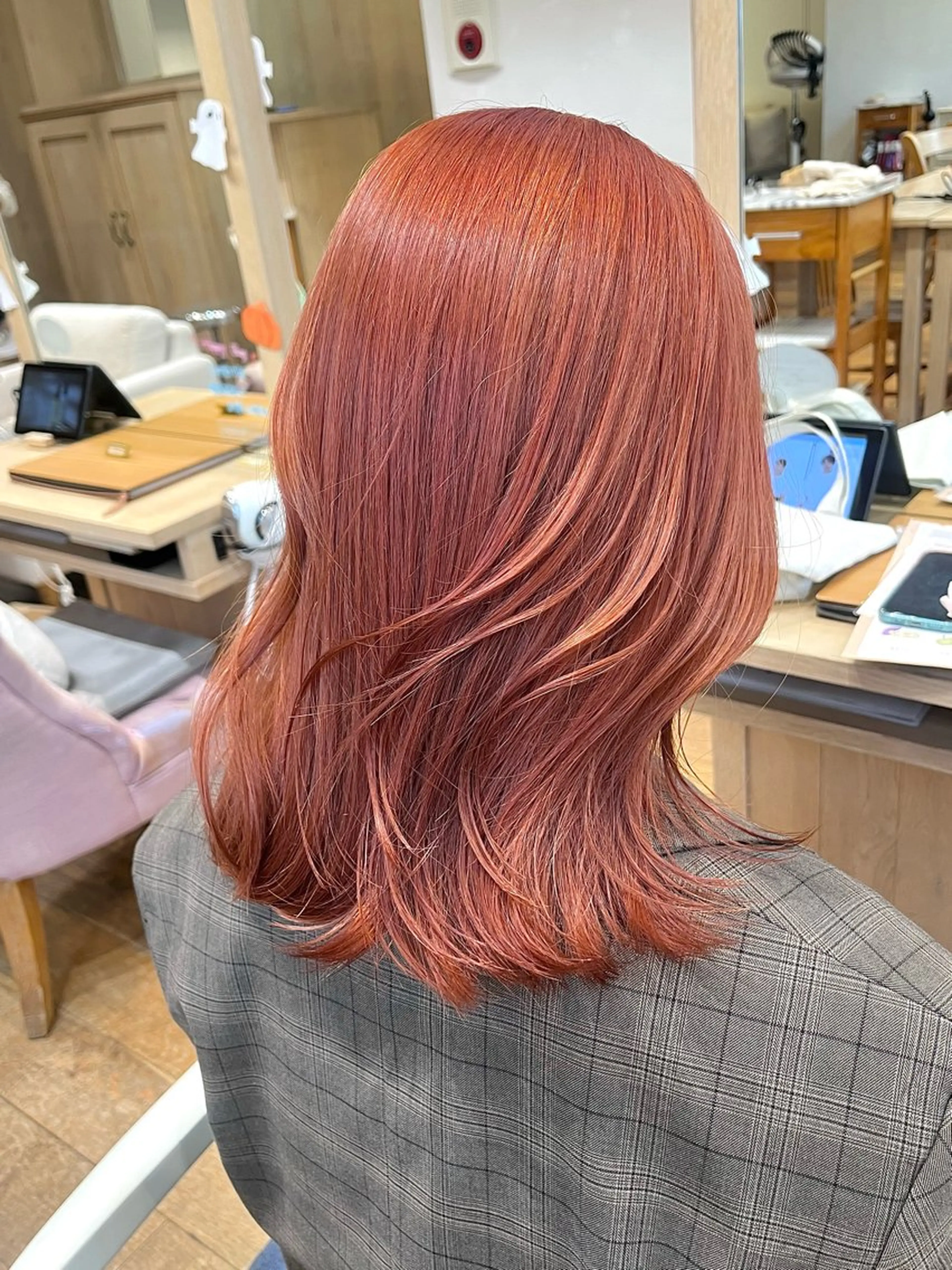 セミロング カラー ヘアカラー 暖色カラー/ダブル カラー/名古屋/辻のヘアスタイル