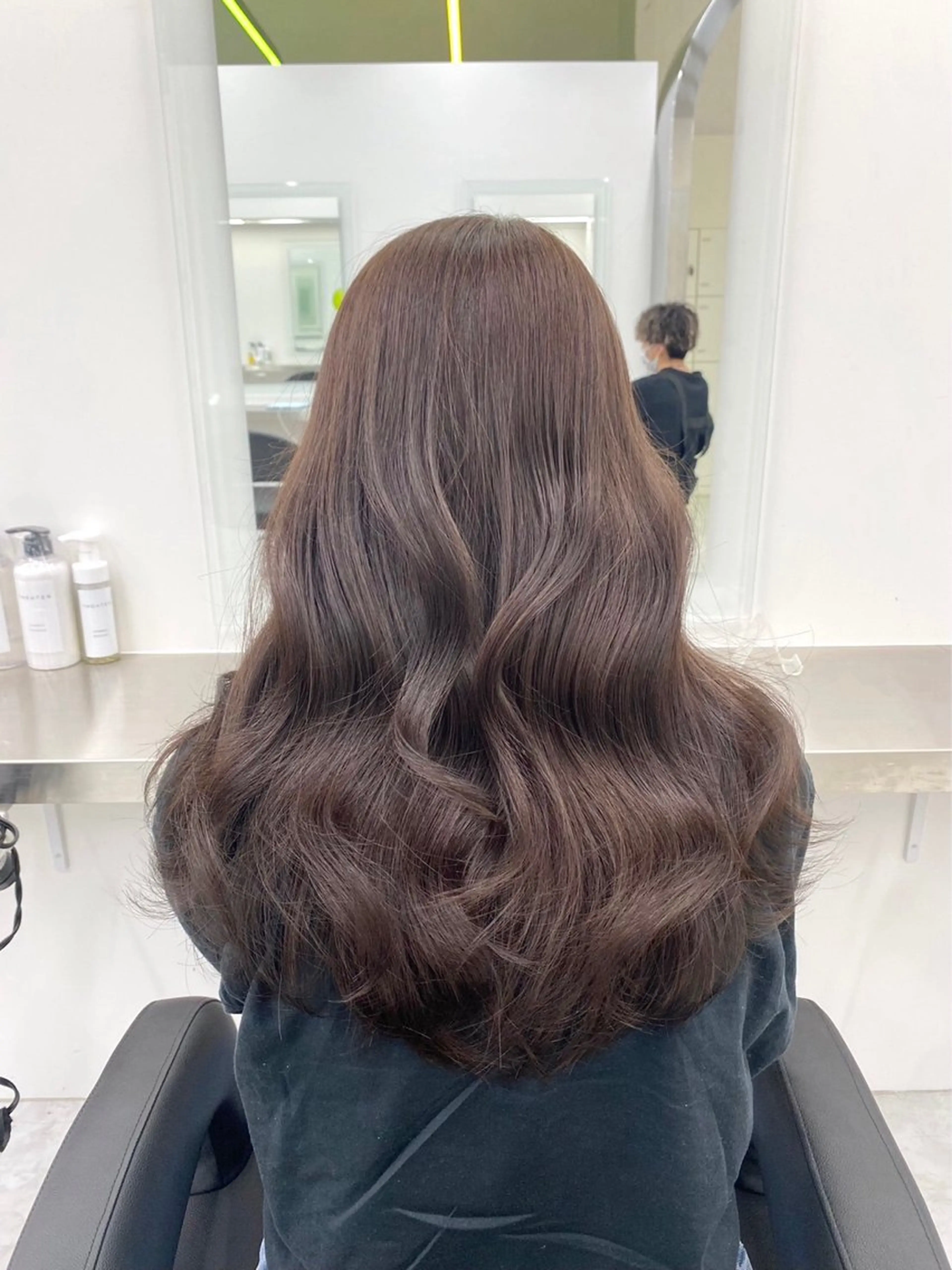 ロング カラー ヘアアレンジ 暗髪うる艶ヘア🫧 yumi🐈‍⬛🪽のヘアスタイル