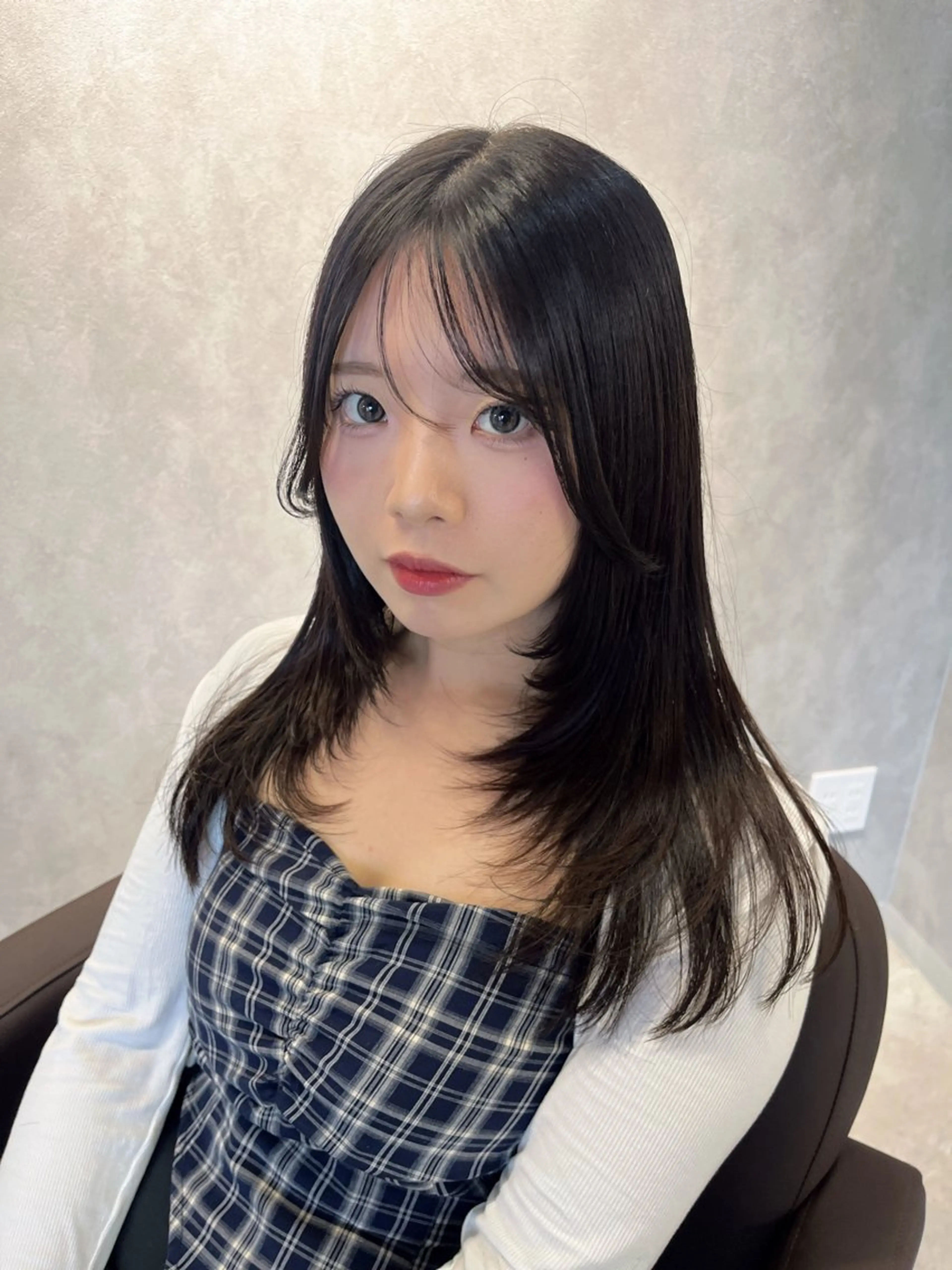 セミロング 韓国風ヘア レイヤーカット Dico💫 こーうんのヘアスタイル