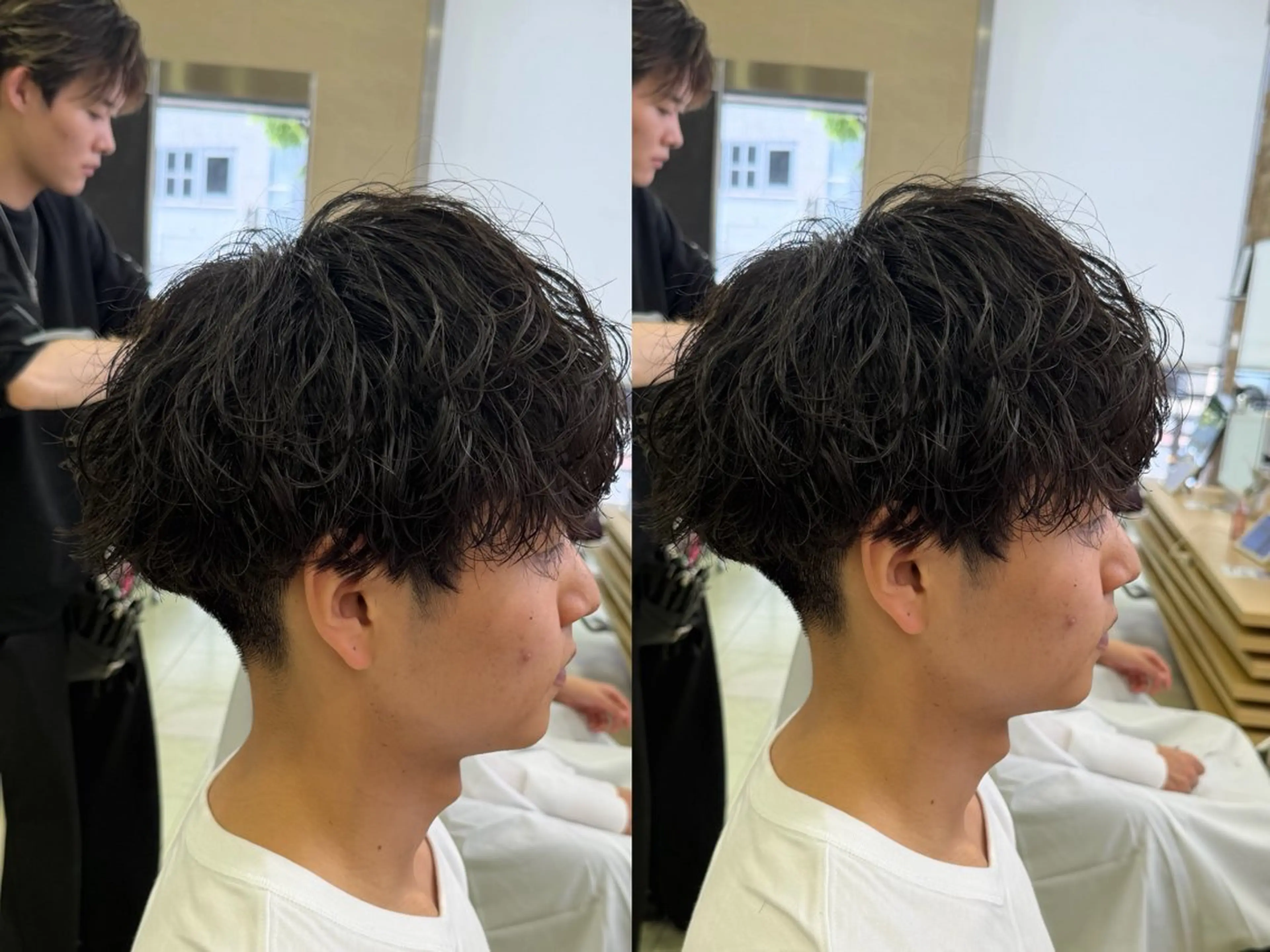 ミディアム パーマ メンズ シャドウパーマ/ピン パーマ/だいじゅのヘアスタイル