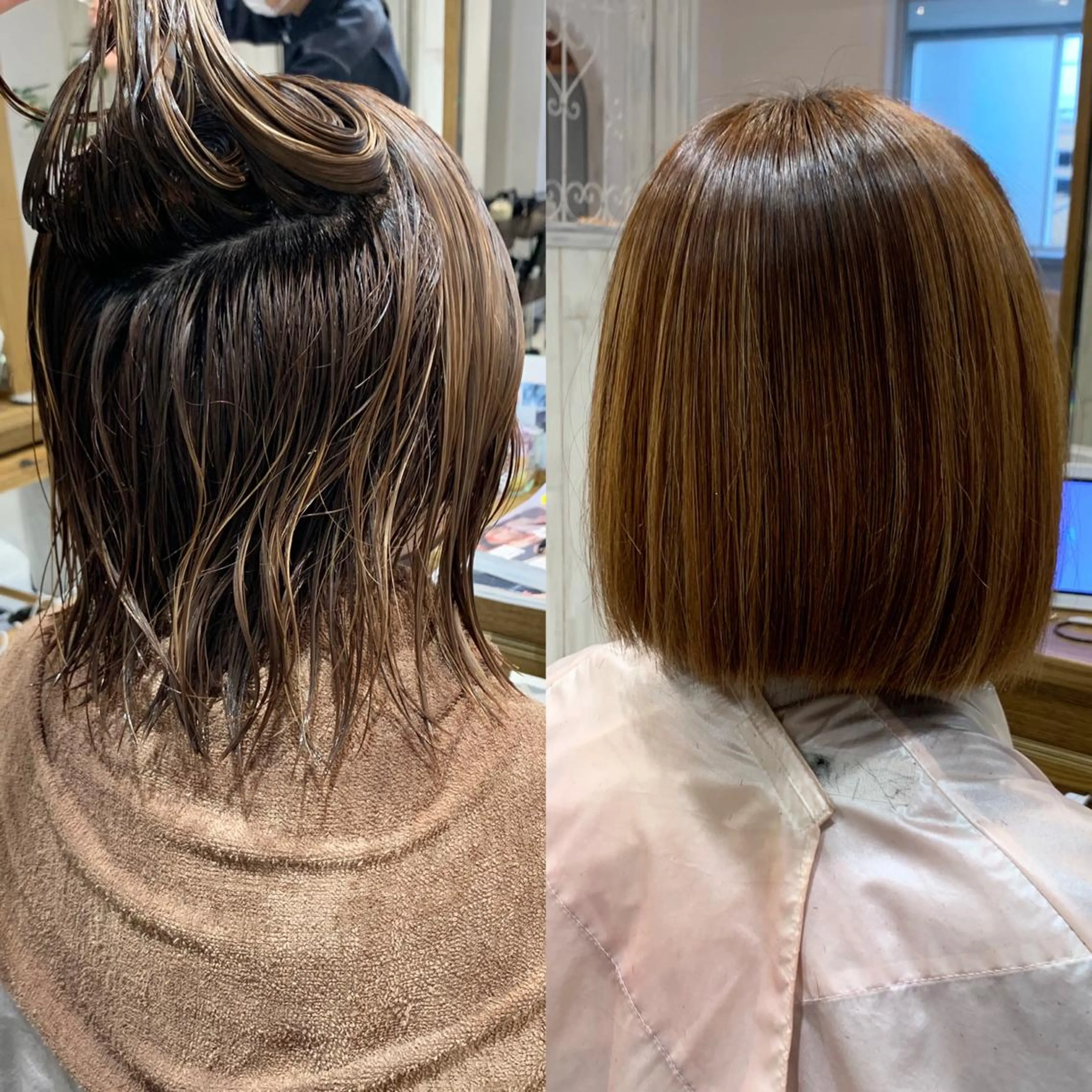 ショート 縮毛矯正/ショート/ レイヤー/畑中正敏のヘアスタイル