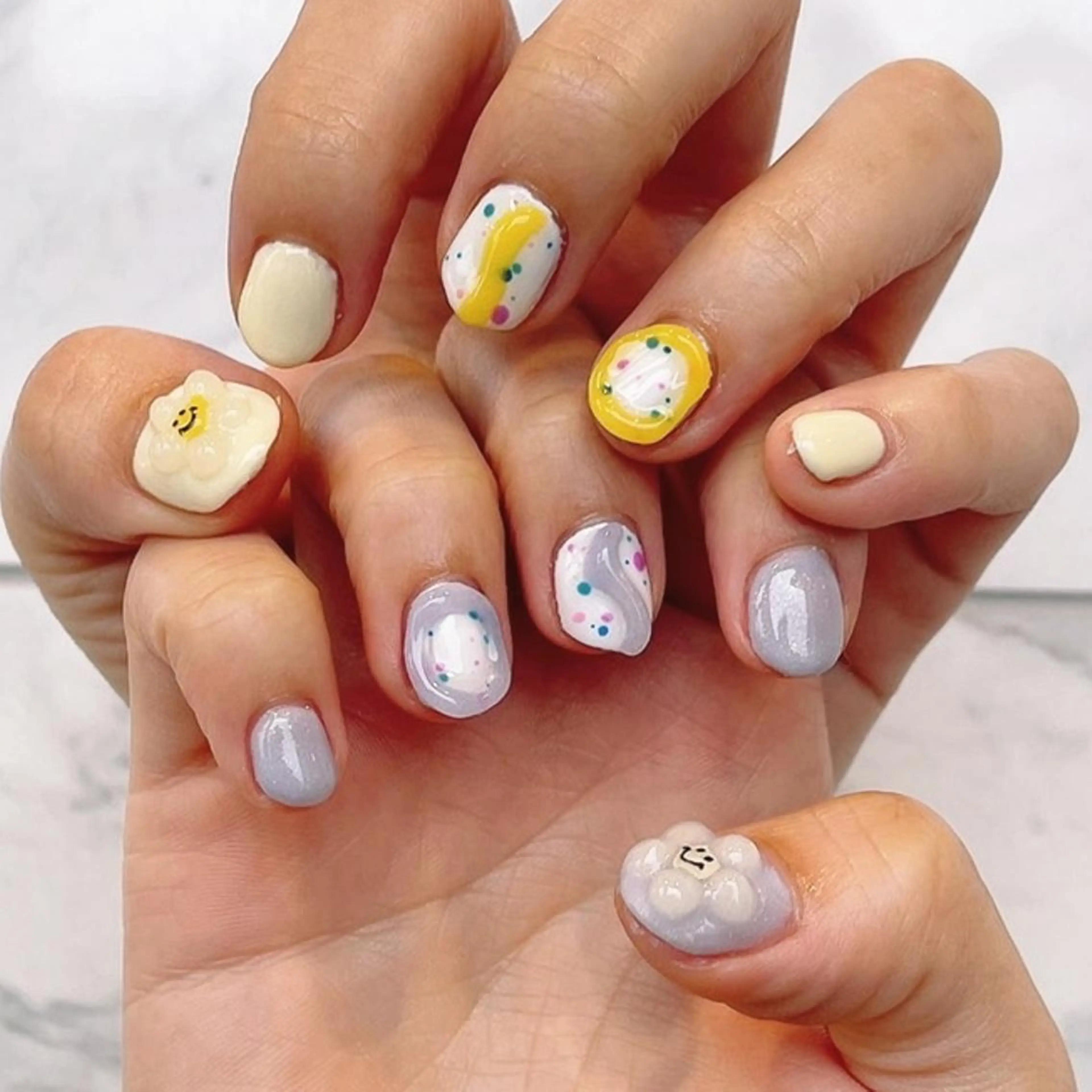 ネイル 韓国ネイル ハンドネイル Ne naiL ruricoのネイルデザイン