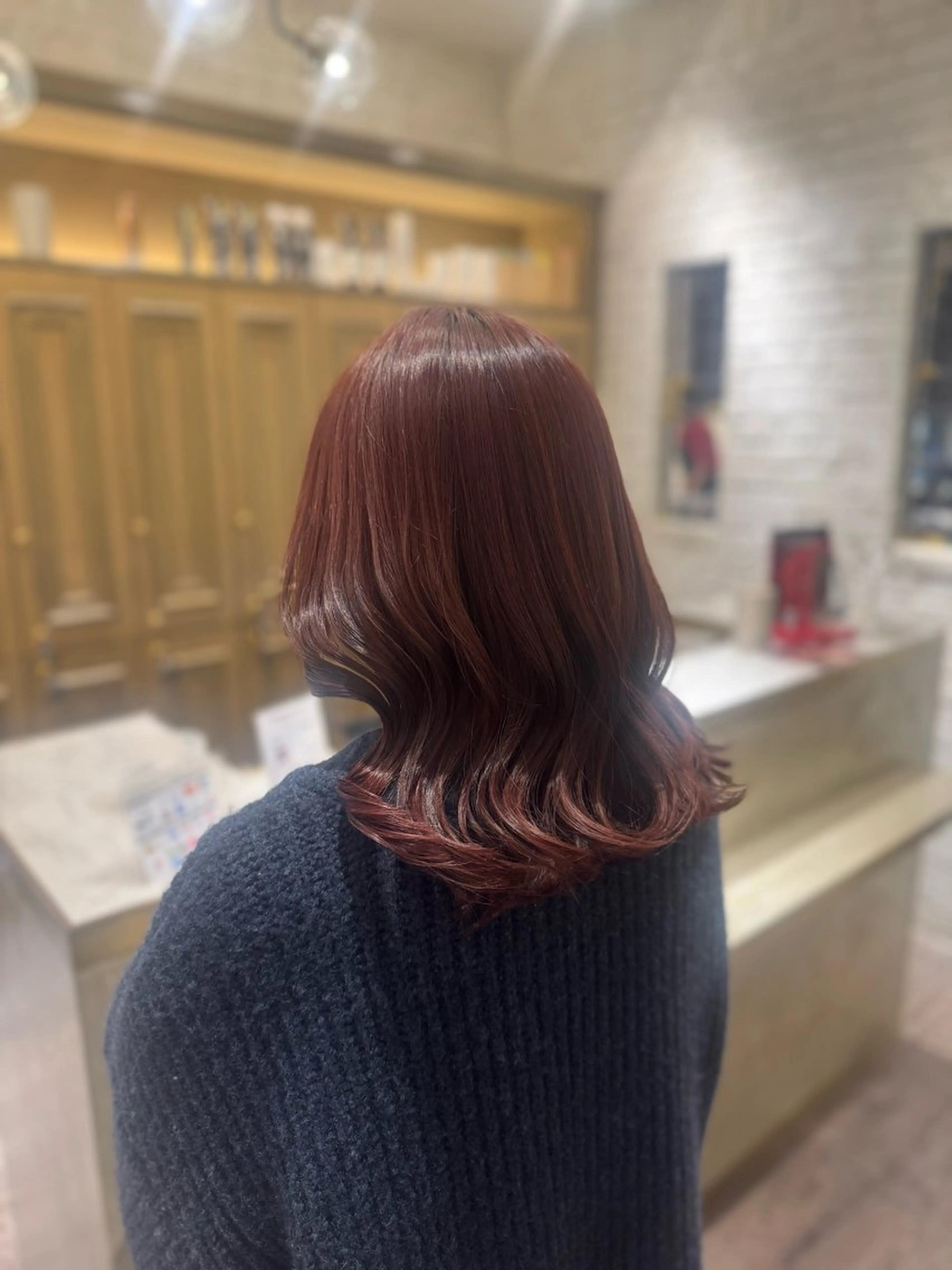 ミディアム ピンクブラウン ヘアカラー Tiffa銀座所属・TiffaGINZA /Momokaのヘアスタイル