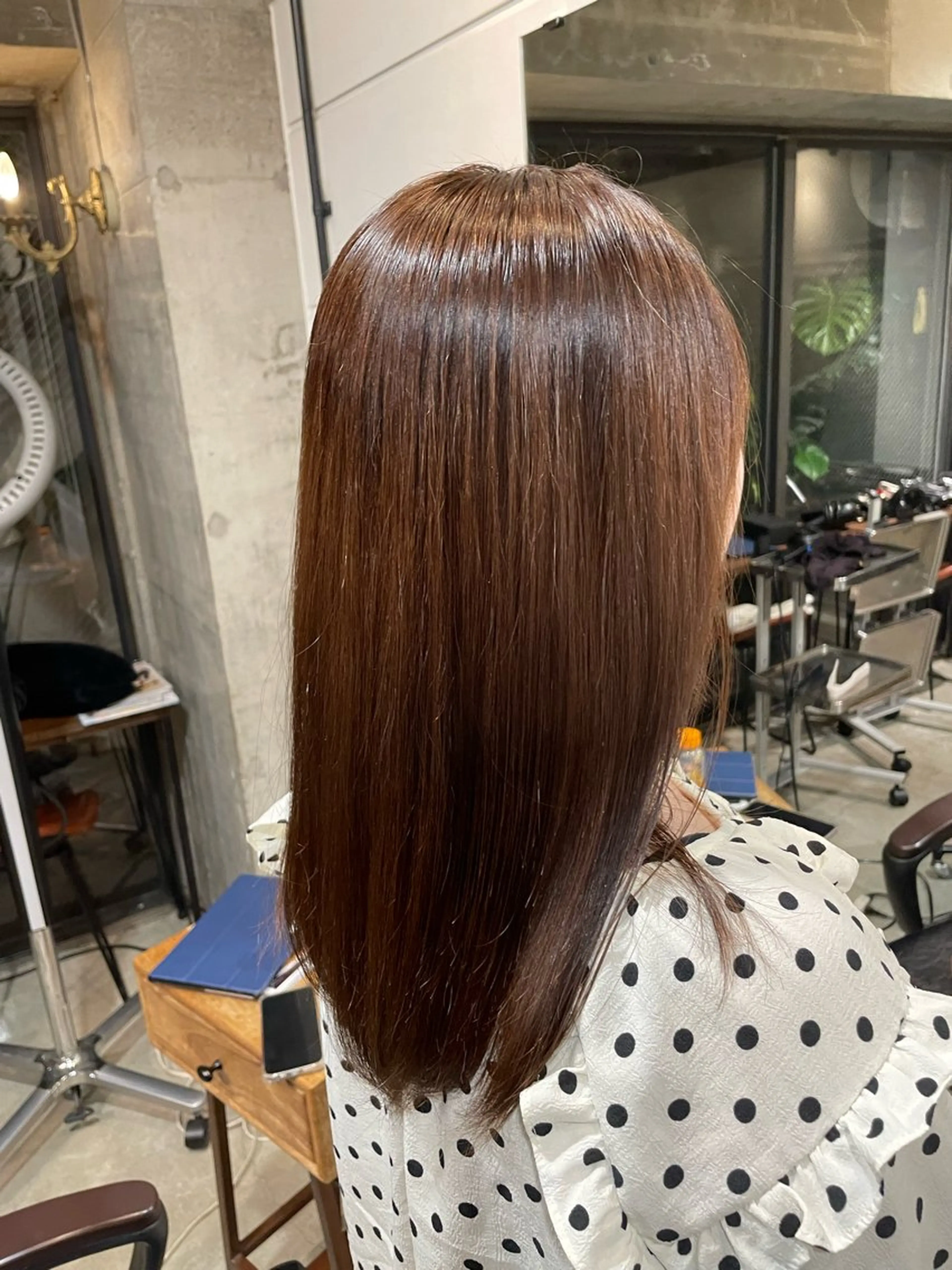 ロング パーマ 髪質改善 縮毛矯正 ストレートパーマ 縮毛矯正 【お洒落パーマ】 Elme　肥塚康汰郎のヘアスタイル
