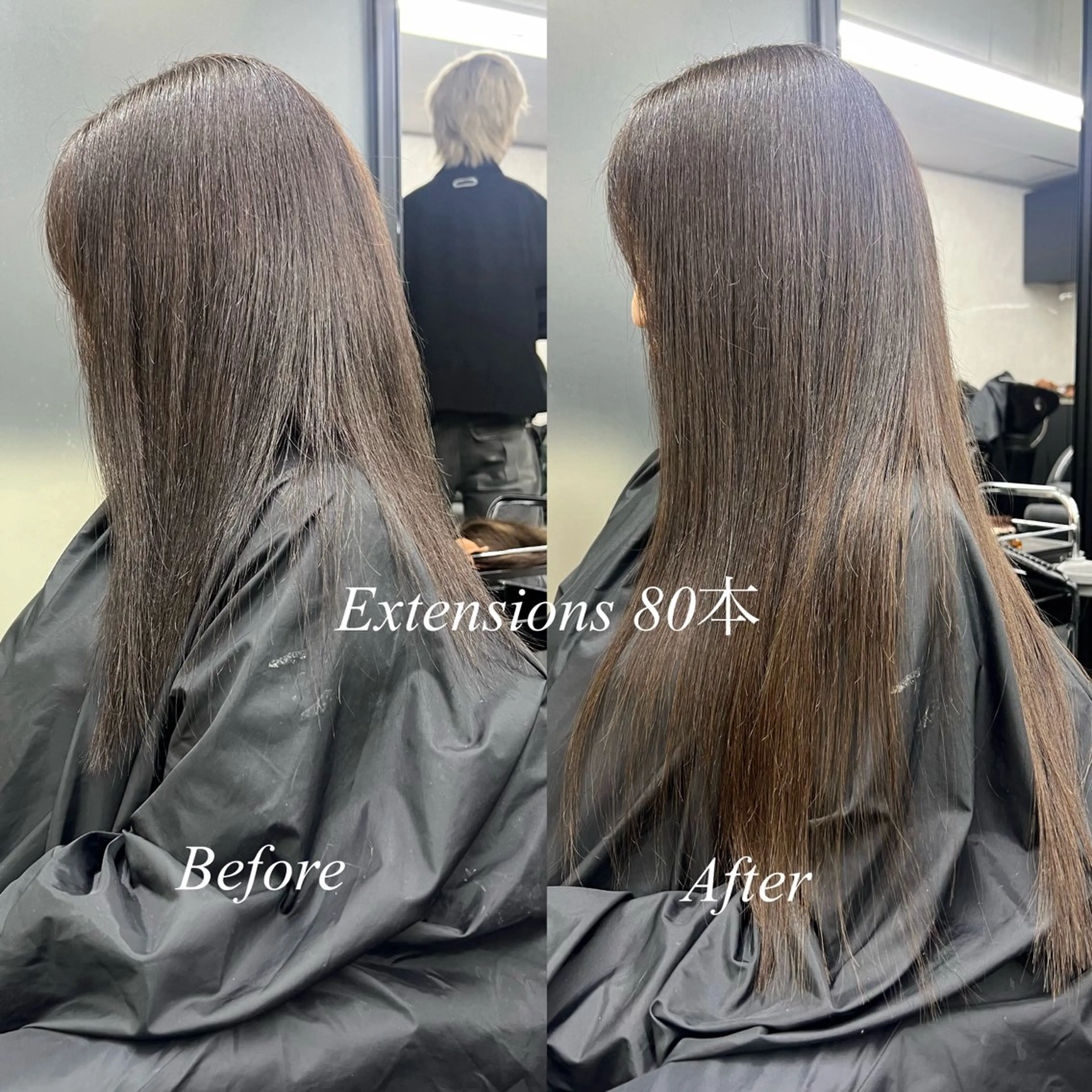 ロング カラー シールエクステ ハイトーンカラー エクステ ヘアカラー エクステ シールエクステ特化 ハイトーン、NANAのヘアスタイル