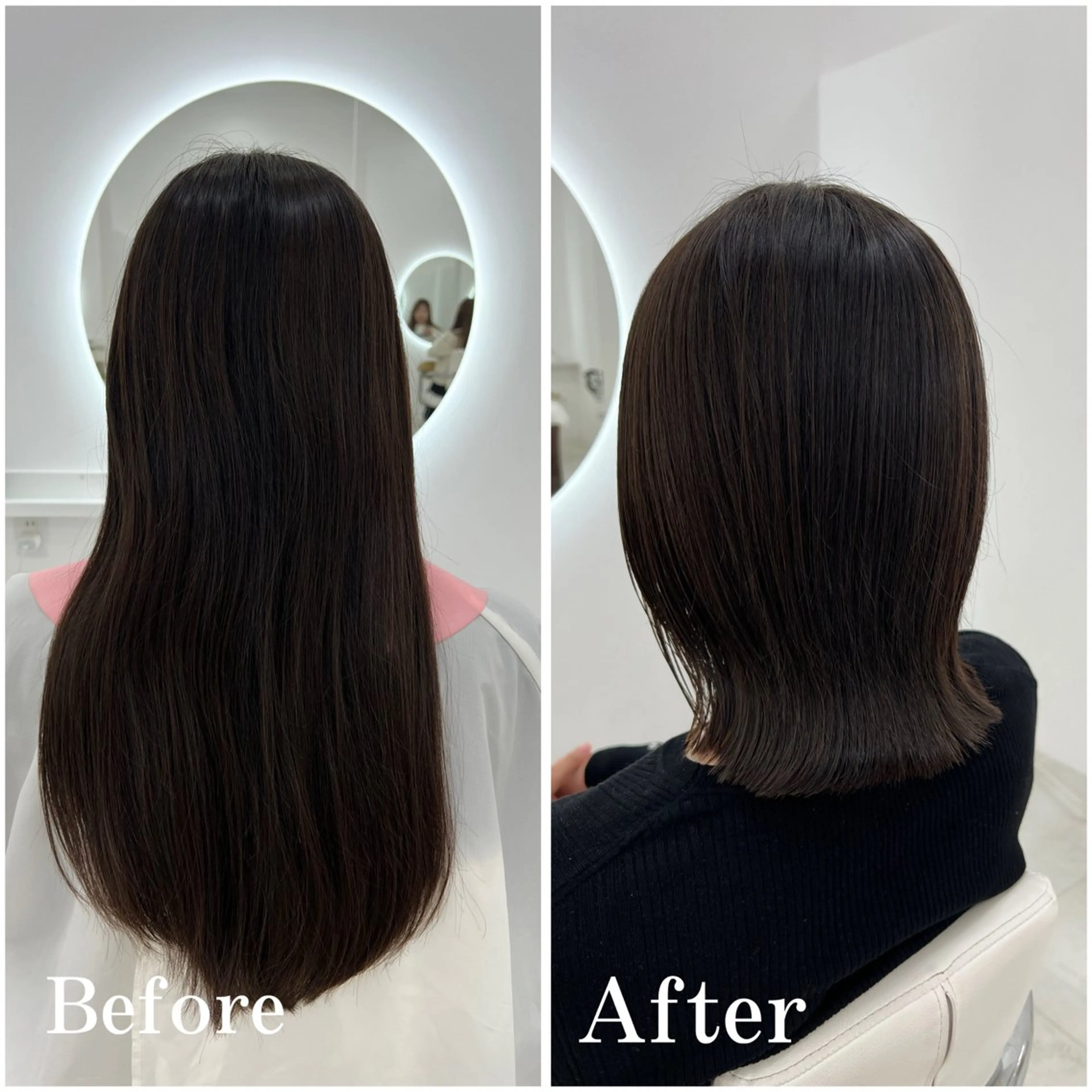 ミディアム カラー カット ヘアカラー トリートメント ✄﻿aini天王寺 ✄﻿ゆ乃のヘアスタイル