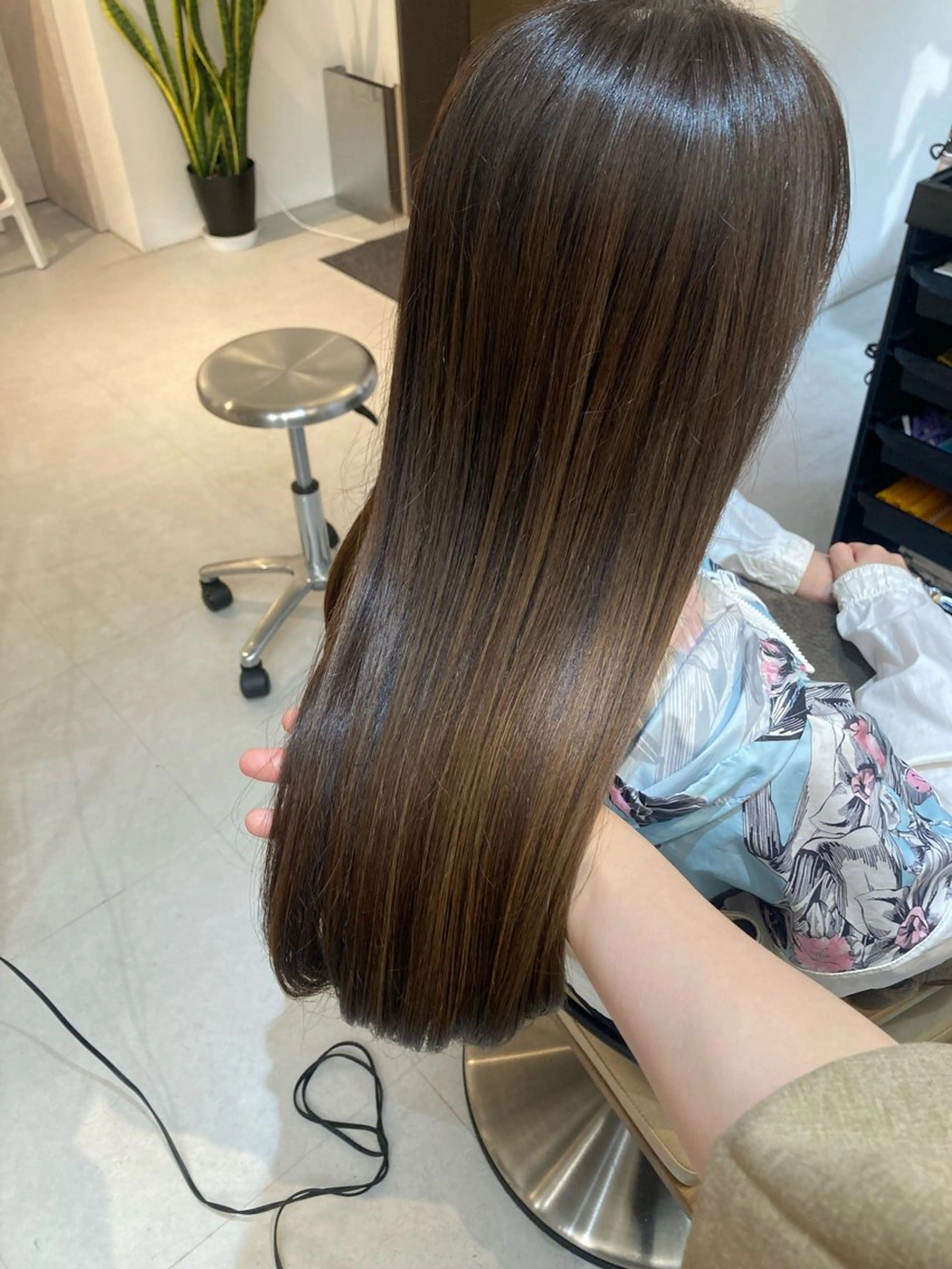 ロング トリートメント ✨色持ちの良い艶 カラー✨蟹江真世のヘアスタイル