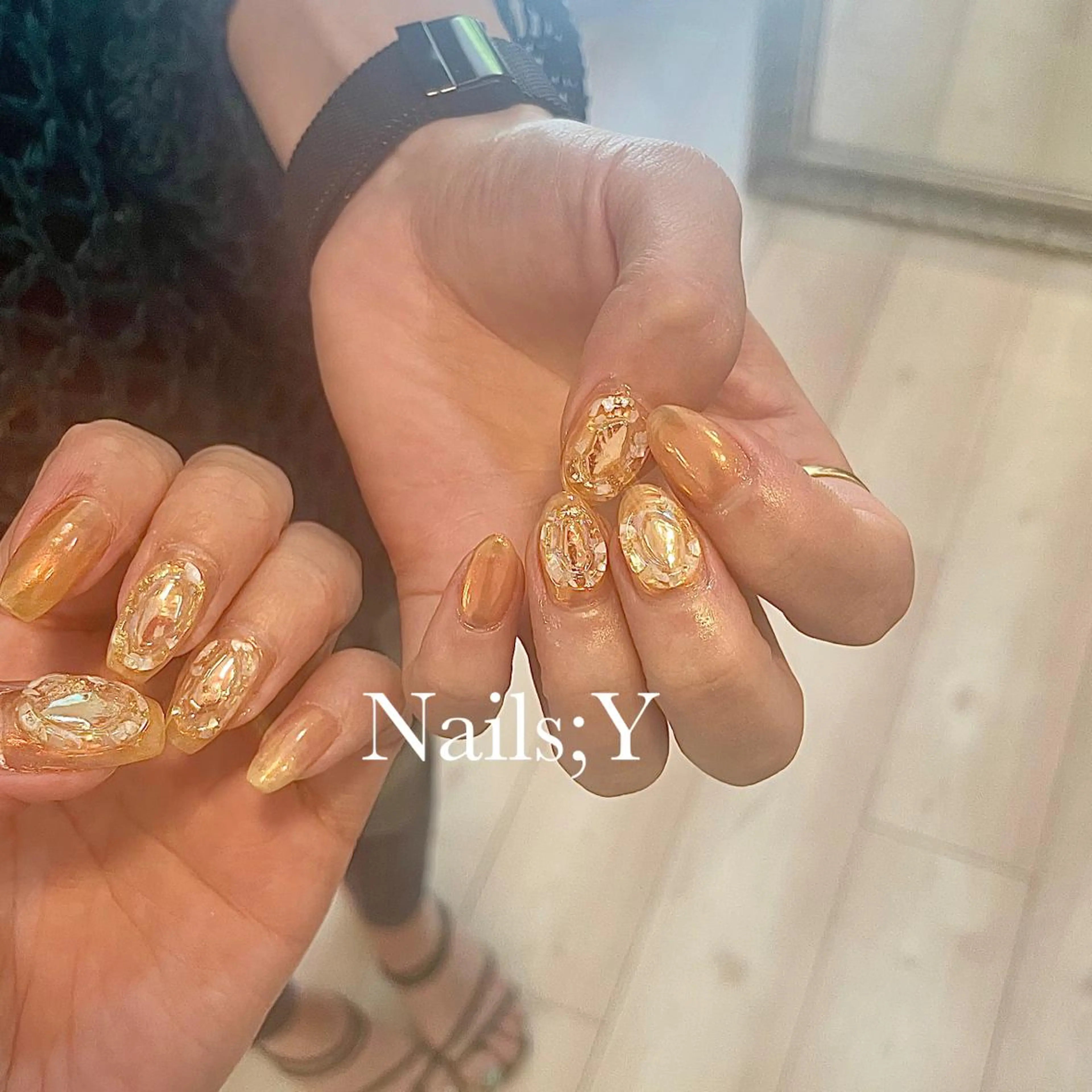 ネイル おそろいネイル ぷっくりネイル yo koのネイルデザイン