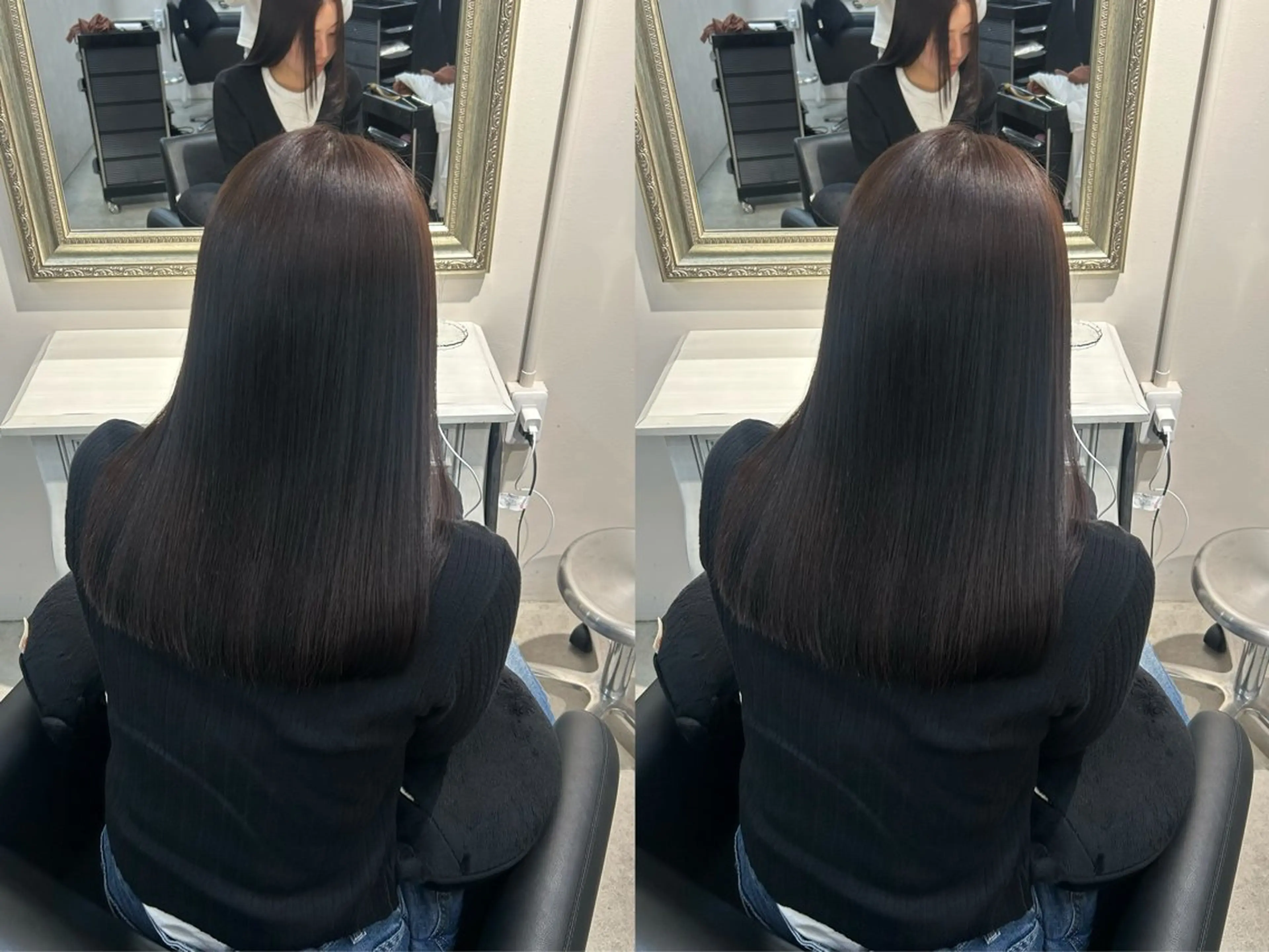 ミディアム カット 縮毛矯正 トリートメント えり 堀江/ボブ /レイヤー/艶髪のヘアスタイル