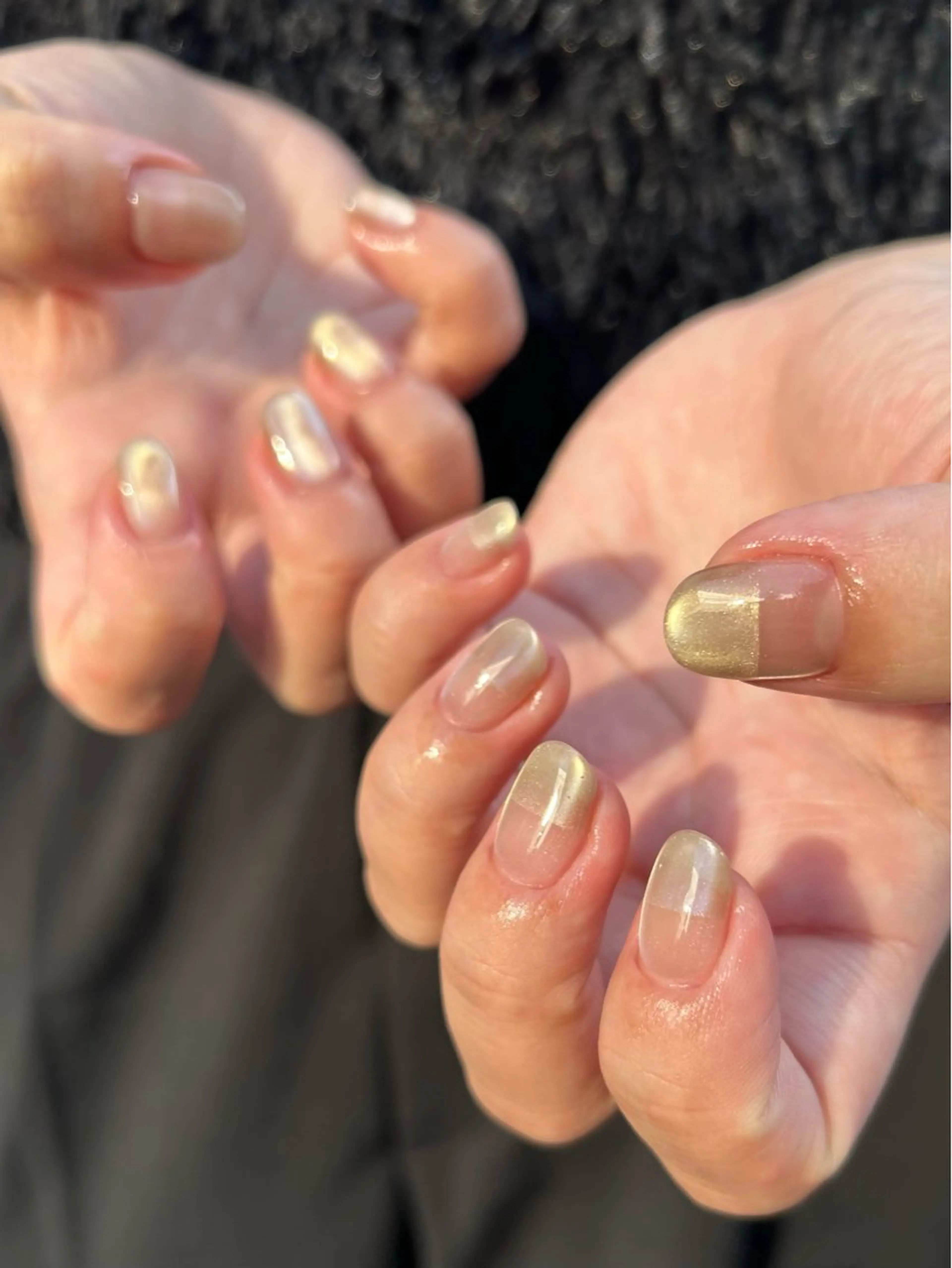 ネイル マグネットネイル ハンドネイル Yumi シンプルネイルのネイルデザイン