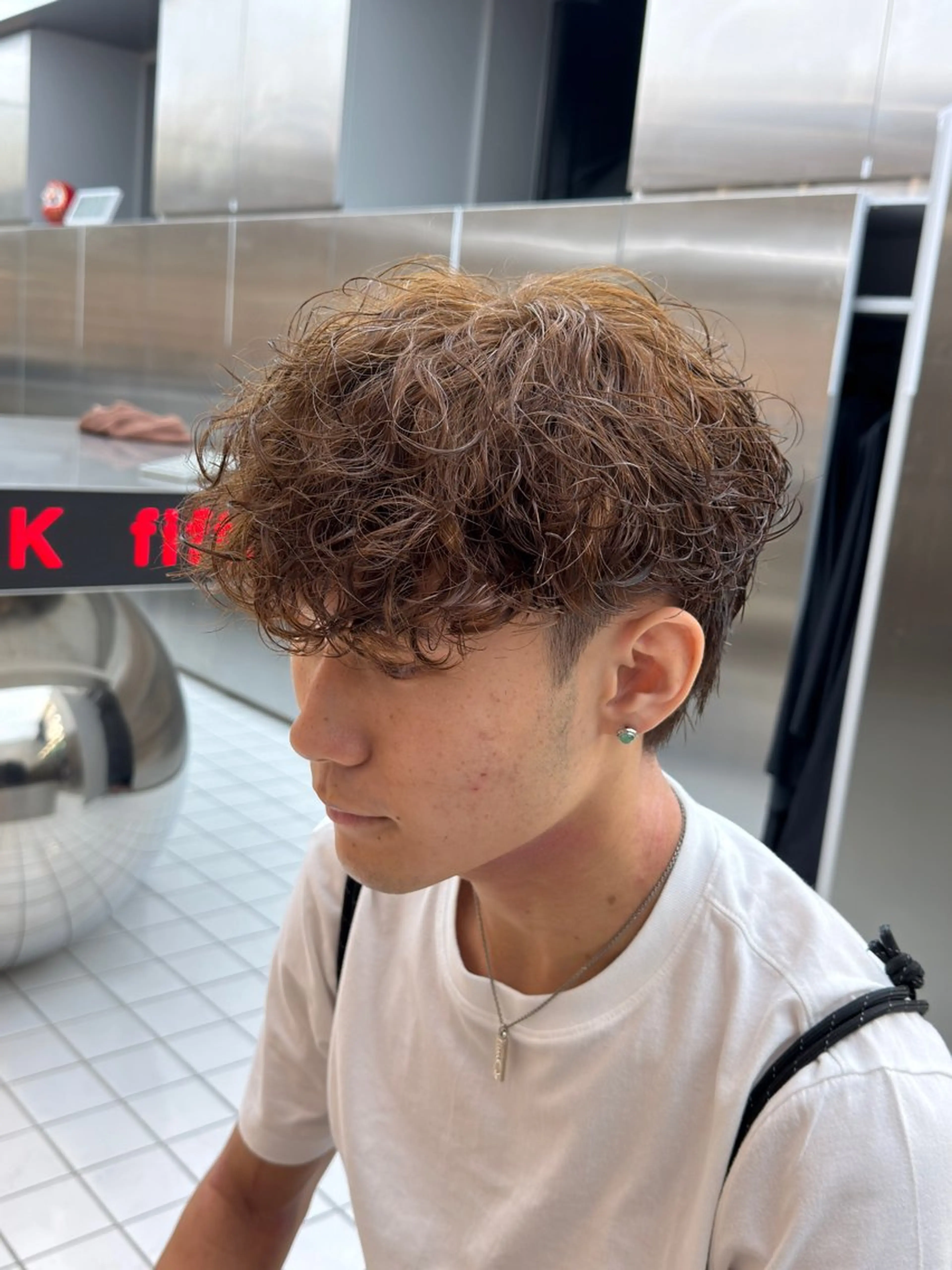 ショート カラー パーマ カット ヘアカラー パーマ fifth 児玉達哉 当日予約🙆のヘアスタイル