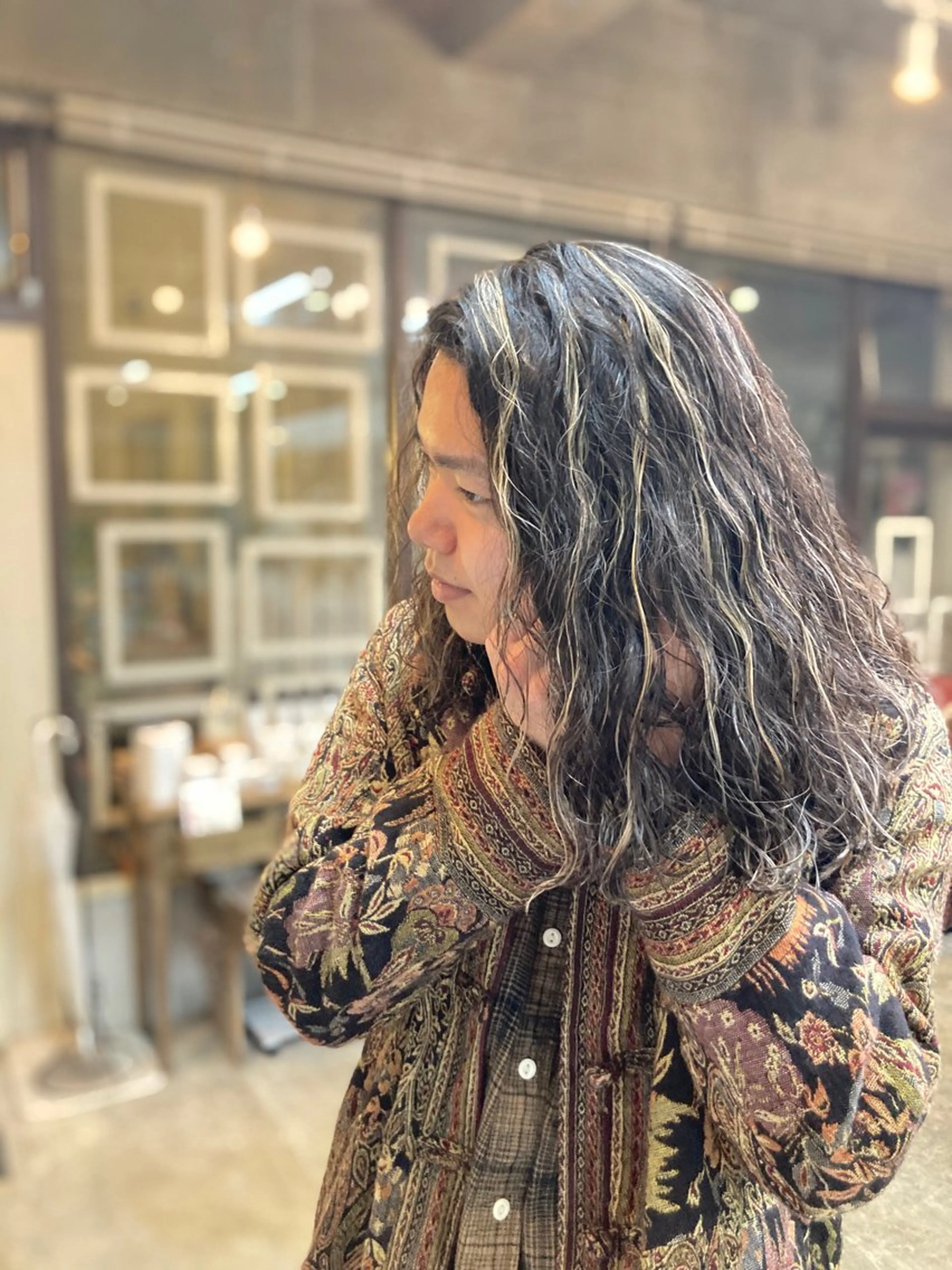 ロング カラー ヘアカラー 新田龍之輔 →メンズ/派手髪のヘアスタイル