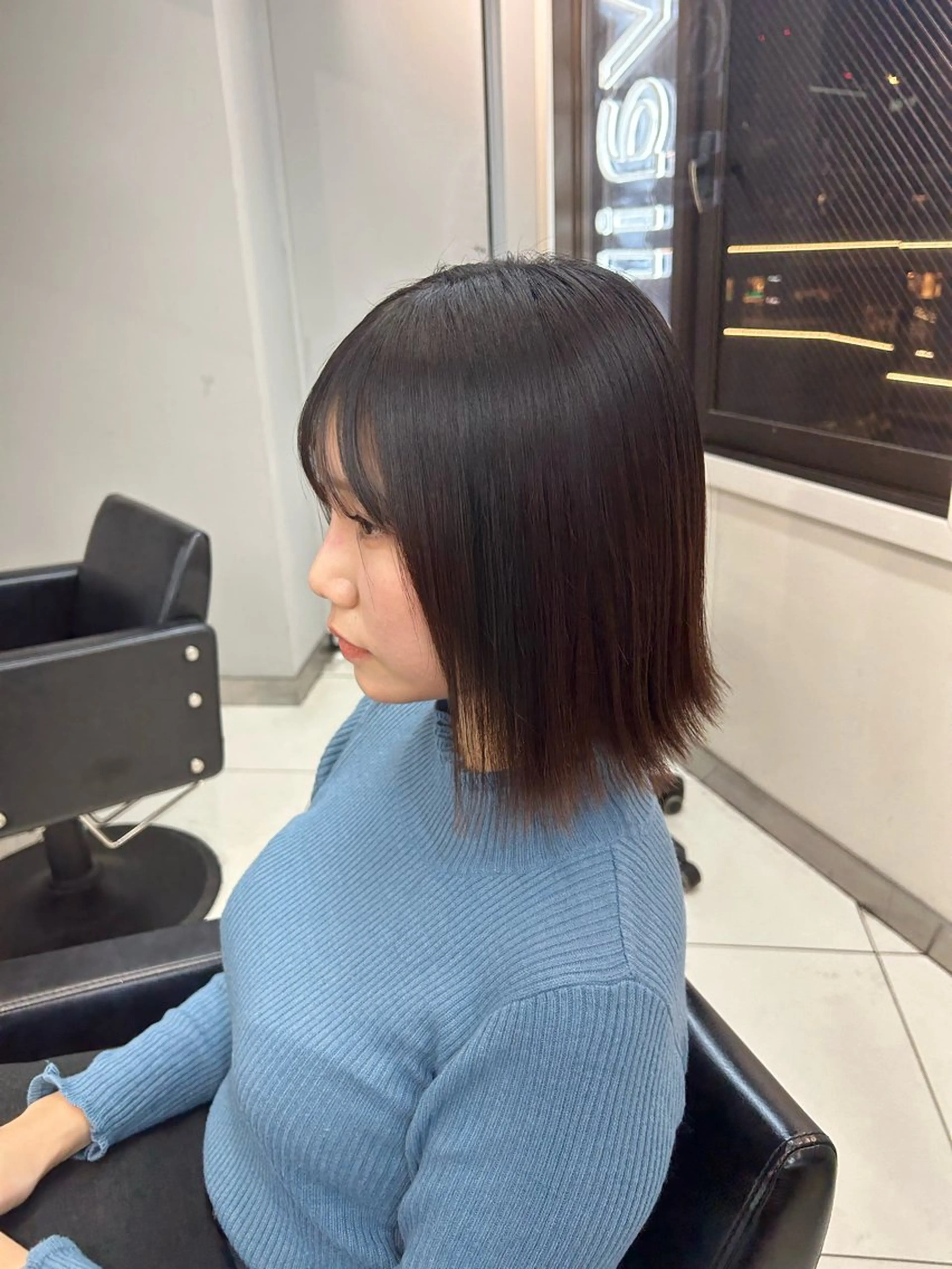 ミディアム 縮毛矯正 ナチュラル×色気パ ーマ 渋谷/マナミのヘアスタイル