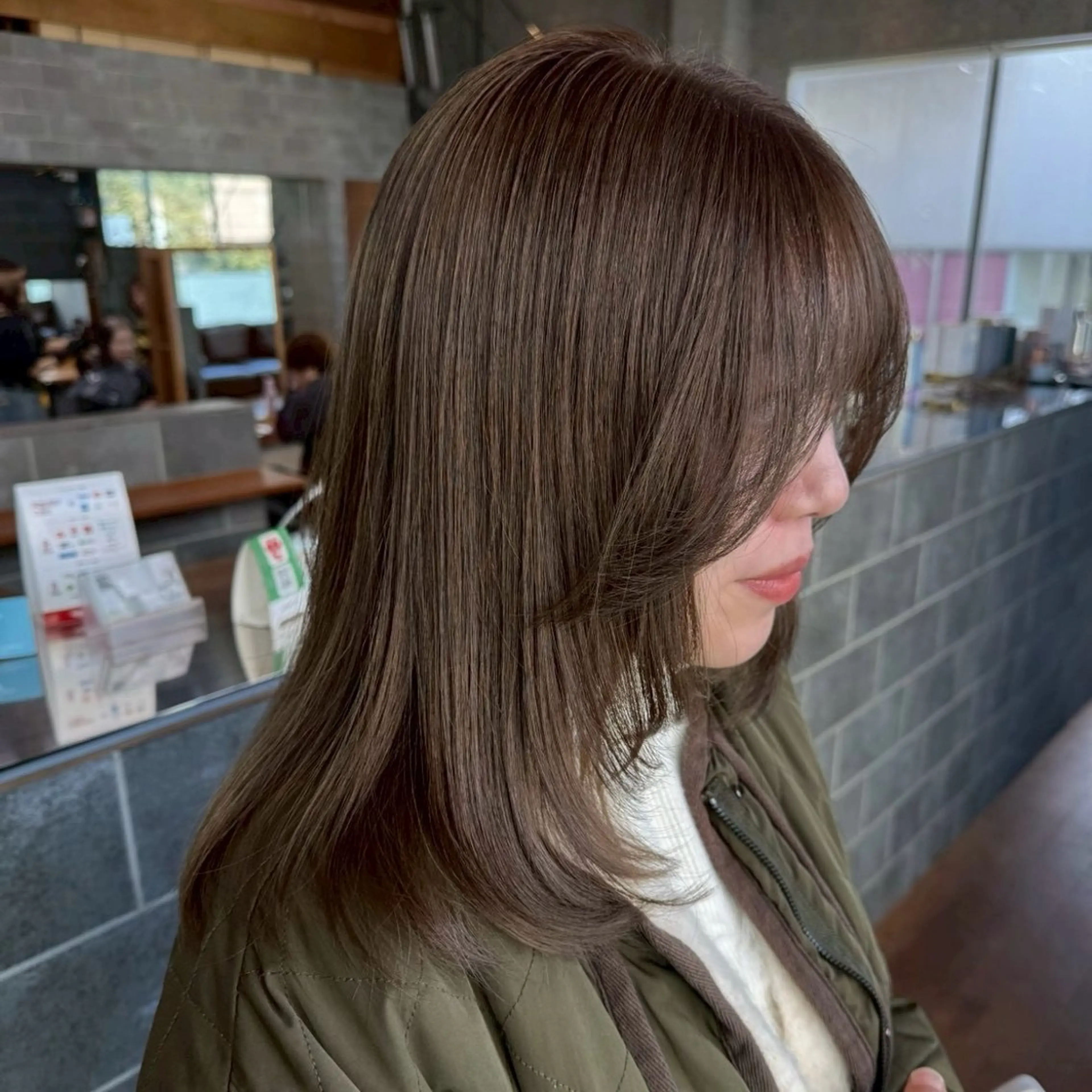 セミロング カラー 🌷柔らか質感 カラー🌷/ももかのヘアスタイル