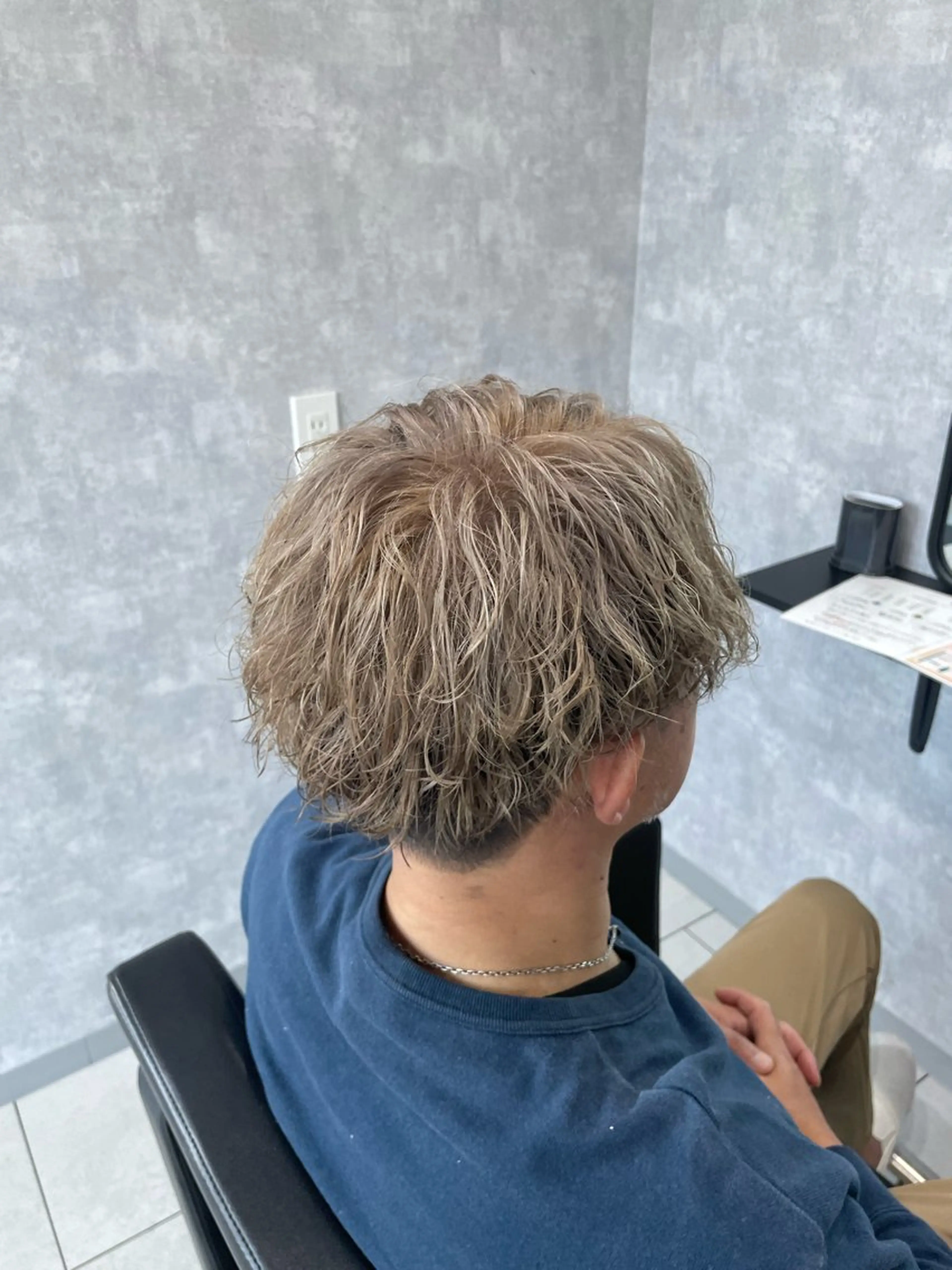 【メンズ限定】カット＋ブリーチ＋カラー＋パーマ＋Aujua3stepトリートメントの写真