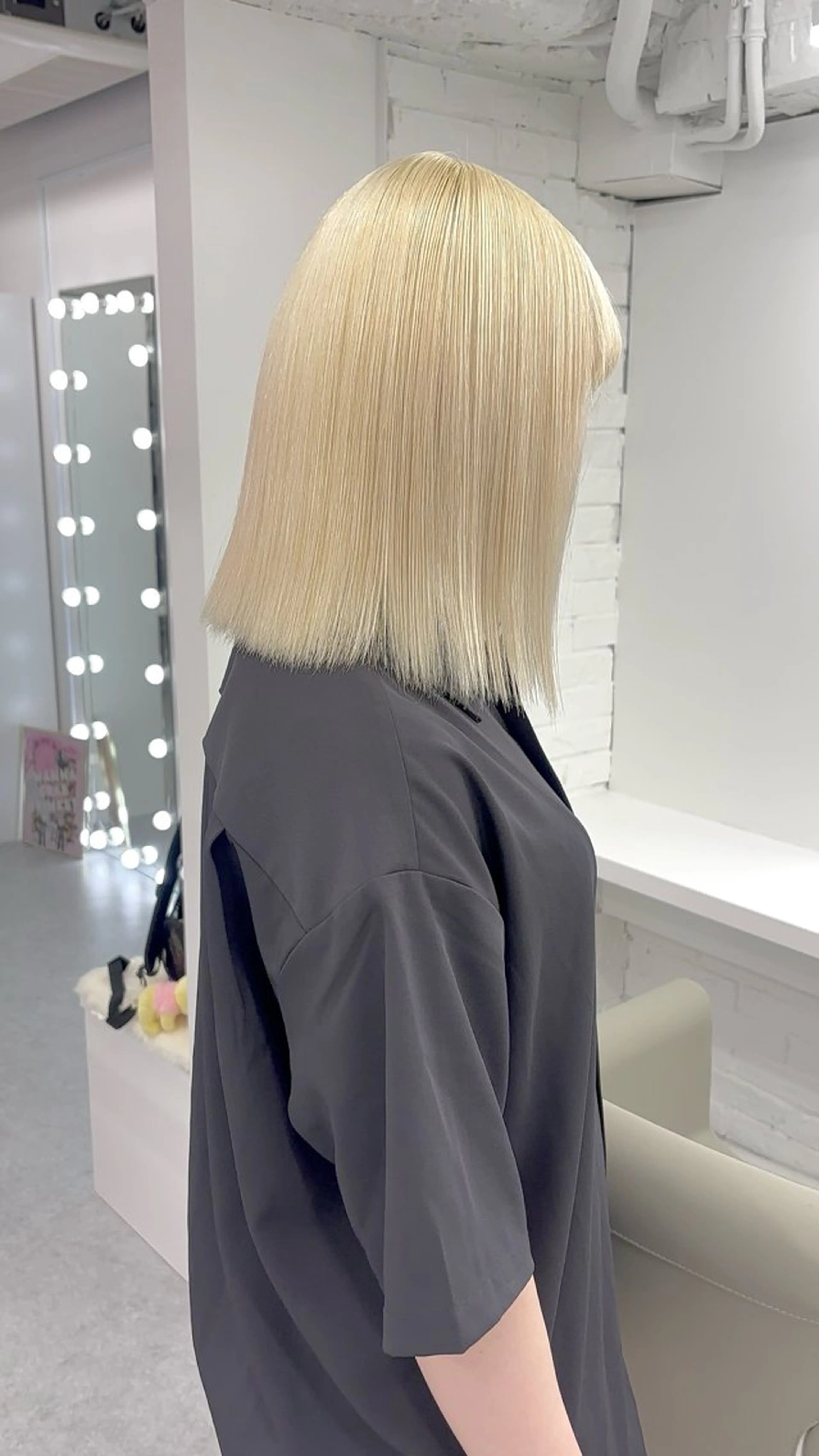 セミロング カラー ミルクティー/モテ髪 韓国スタイル/ハルトのヘアスタイル