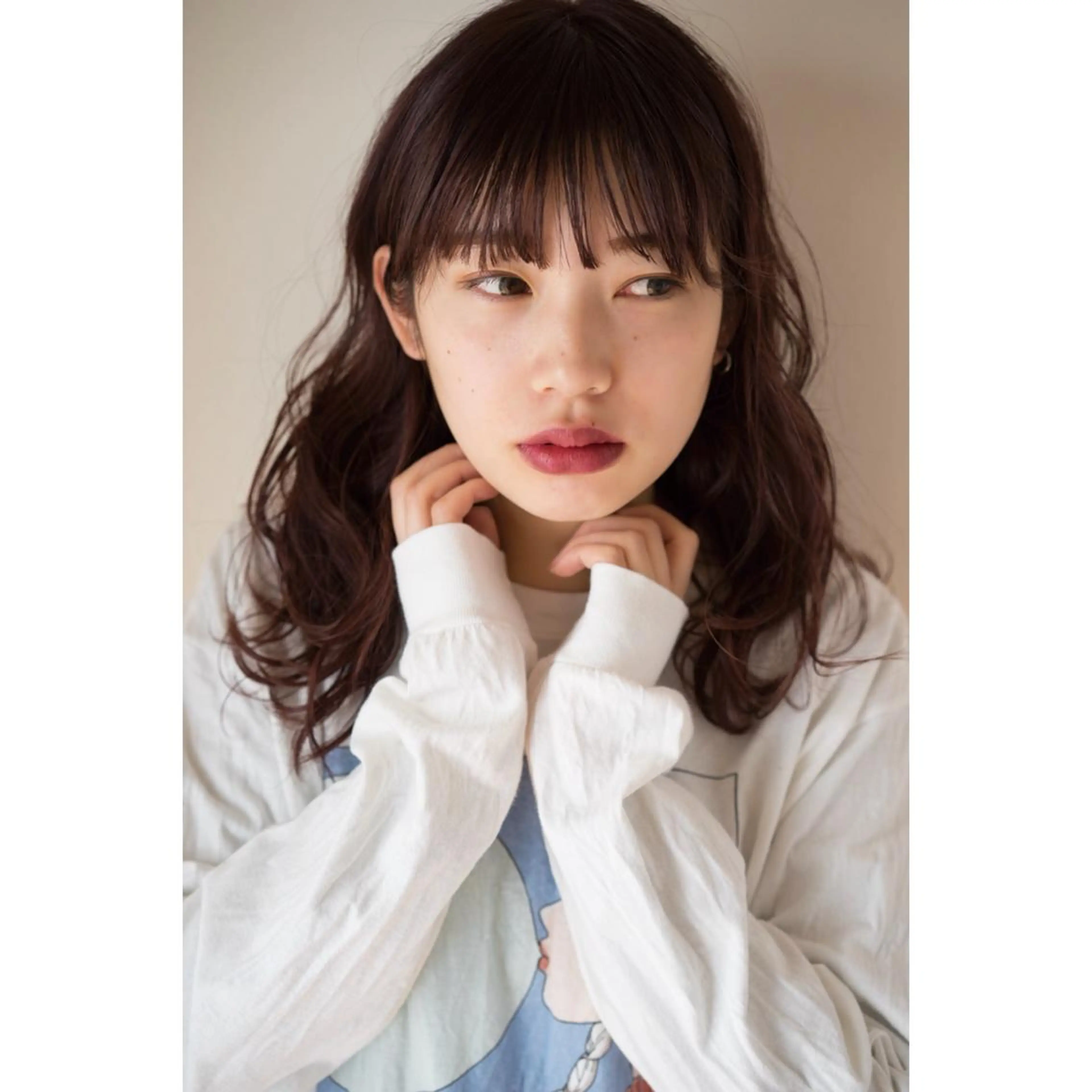 セミロング パープルカラー カット ヘアカラー トリートメント 黒崎 伸治のヘアスタイル