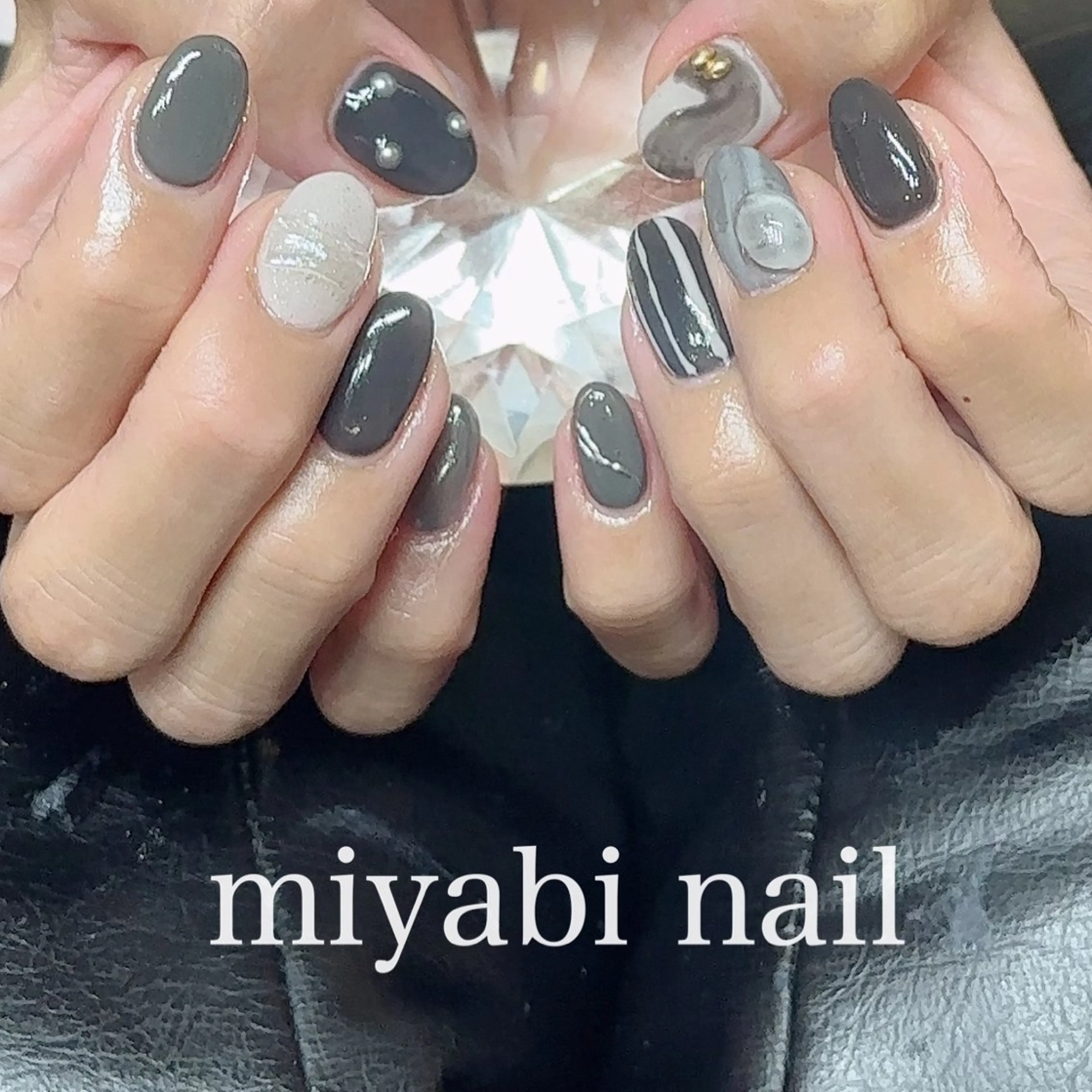 ネイル ジェルネイル 持ち込み miyabi nail 桂川駅近くのネイルデザイン