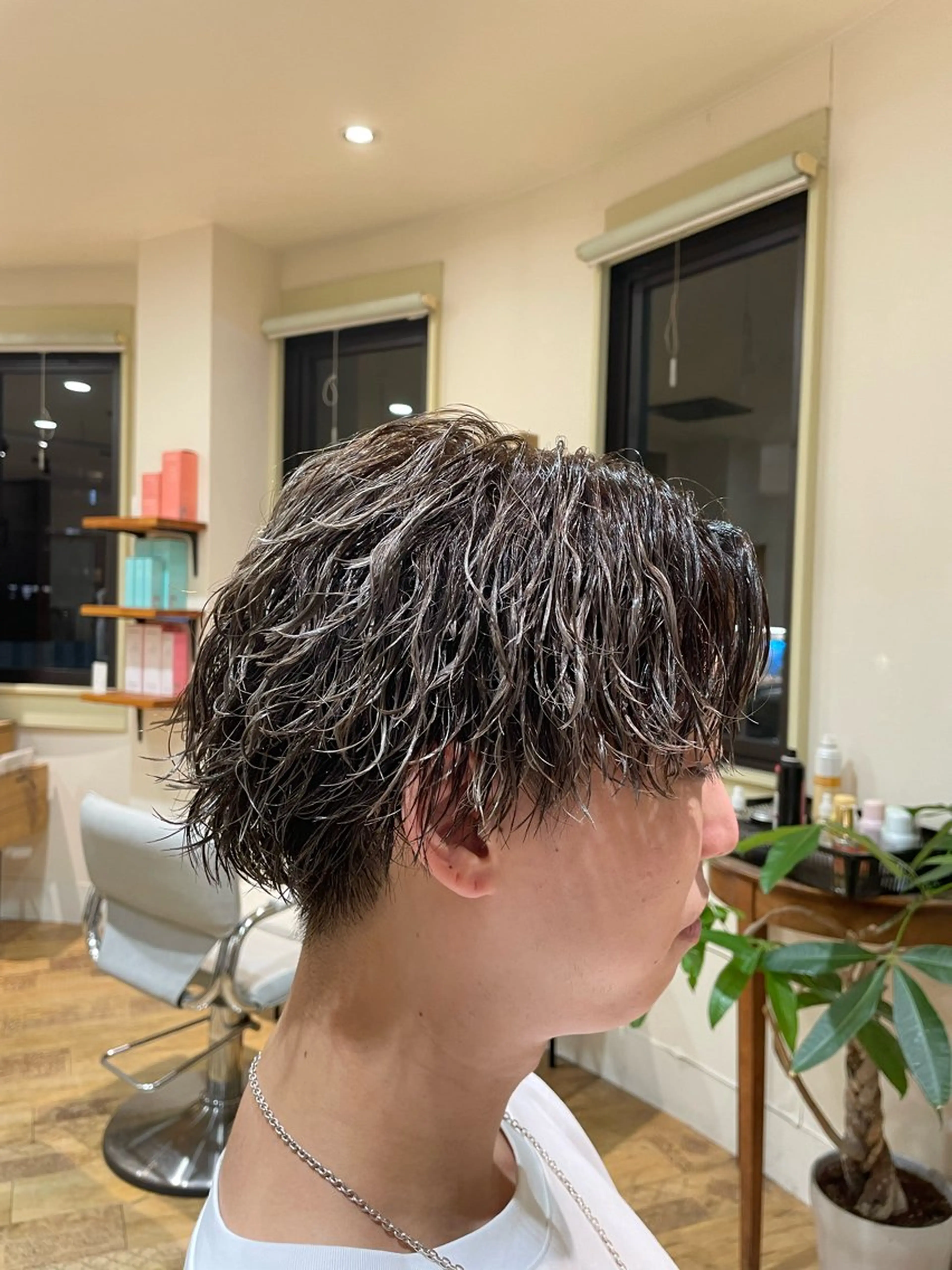 パーマ メンズ 波巻きパーマ 堀込 昭吾☆特別価格☆のヘアスタイル