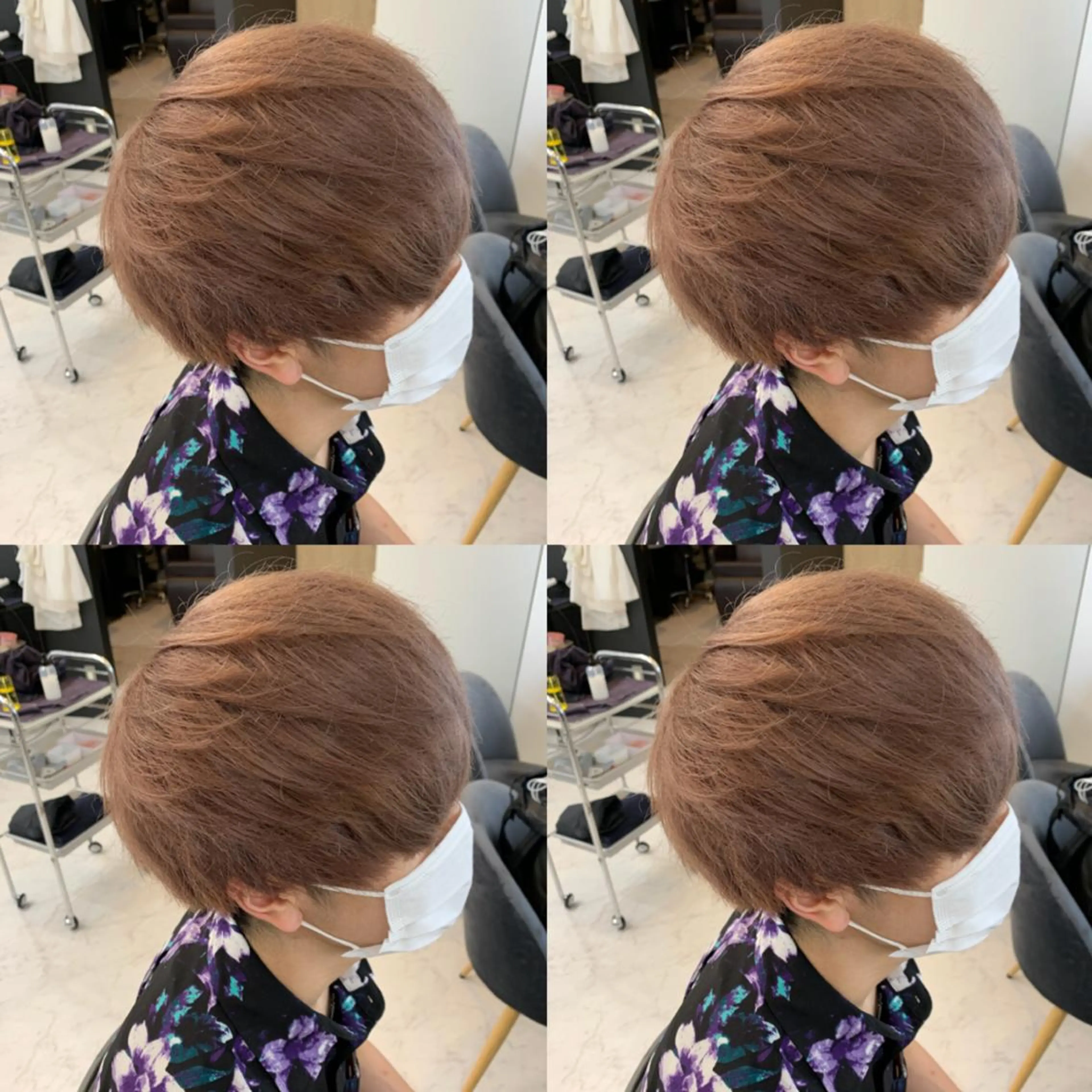 カラー メンズ ヘアカラー トリートメント 🦋韓国ヘア 坂本 菜摘🦋のヘアスタイル