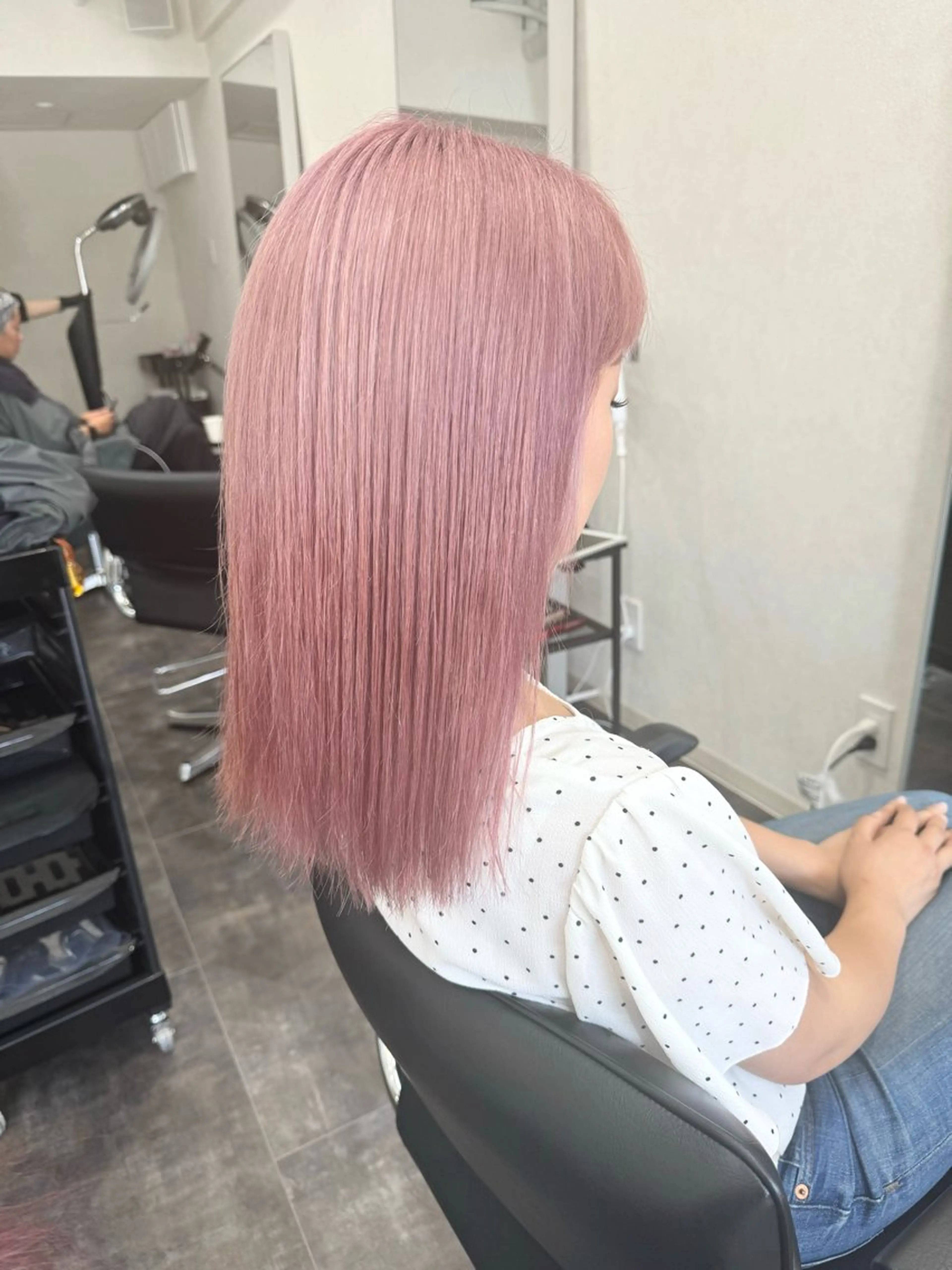 セミロング カラー M IIのヘアスタイル