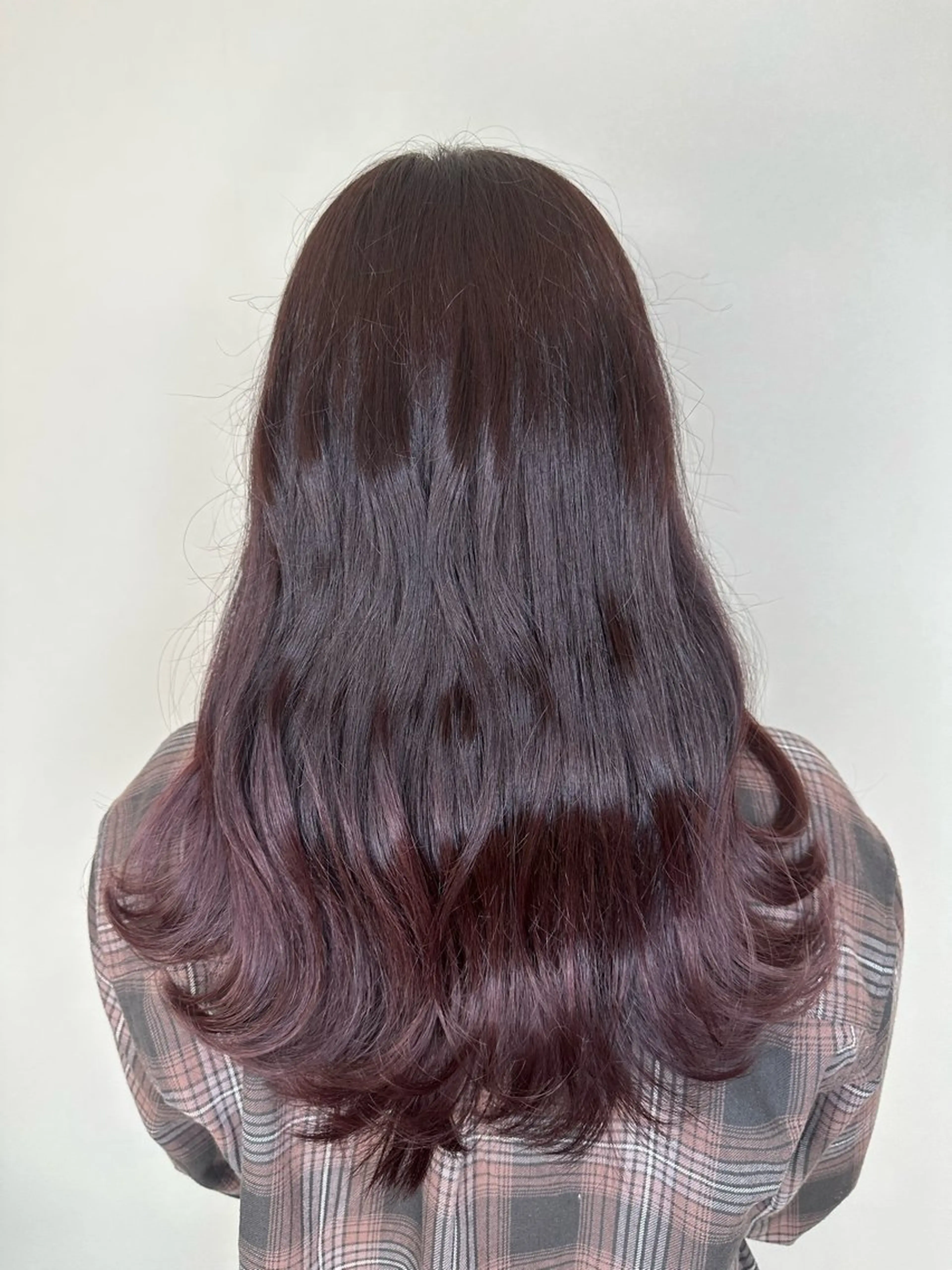 セミロング カラー グラデーションカラー ピンクカラー ピンクパープル パープルカラー BREK 袋井店のヘアスタイル