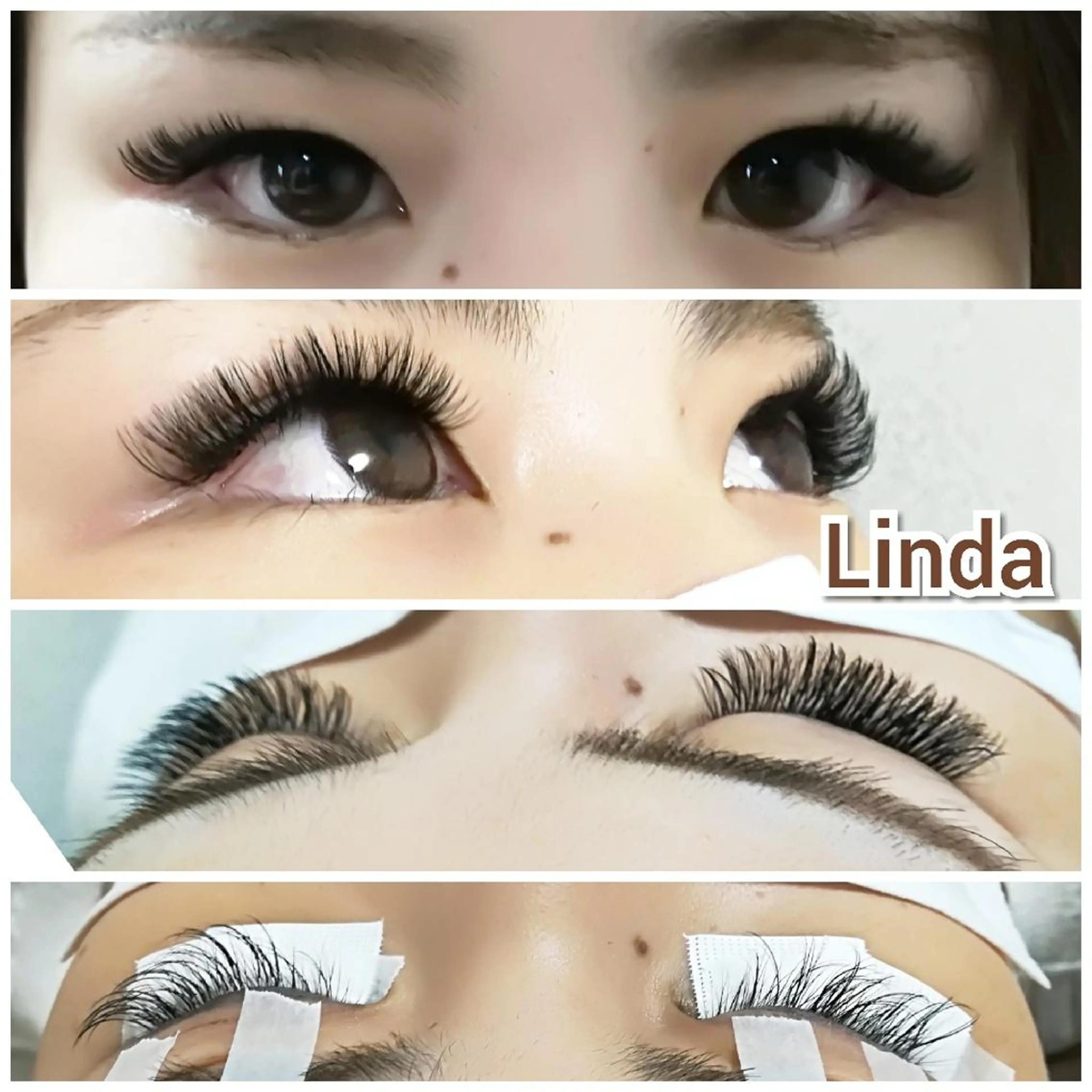 マツエク・マツパ 付け放題 ボリュームラッシュ linda lashesのマツエク・マツパデザイン