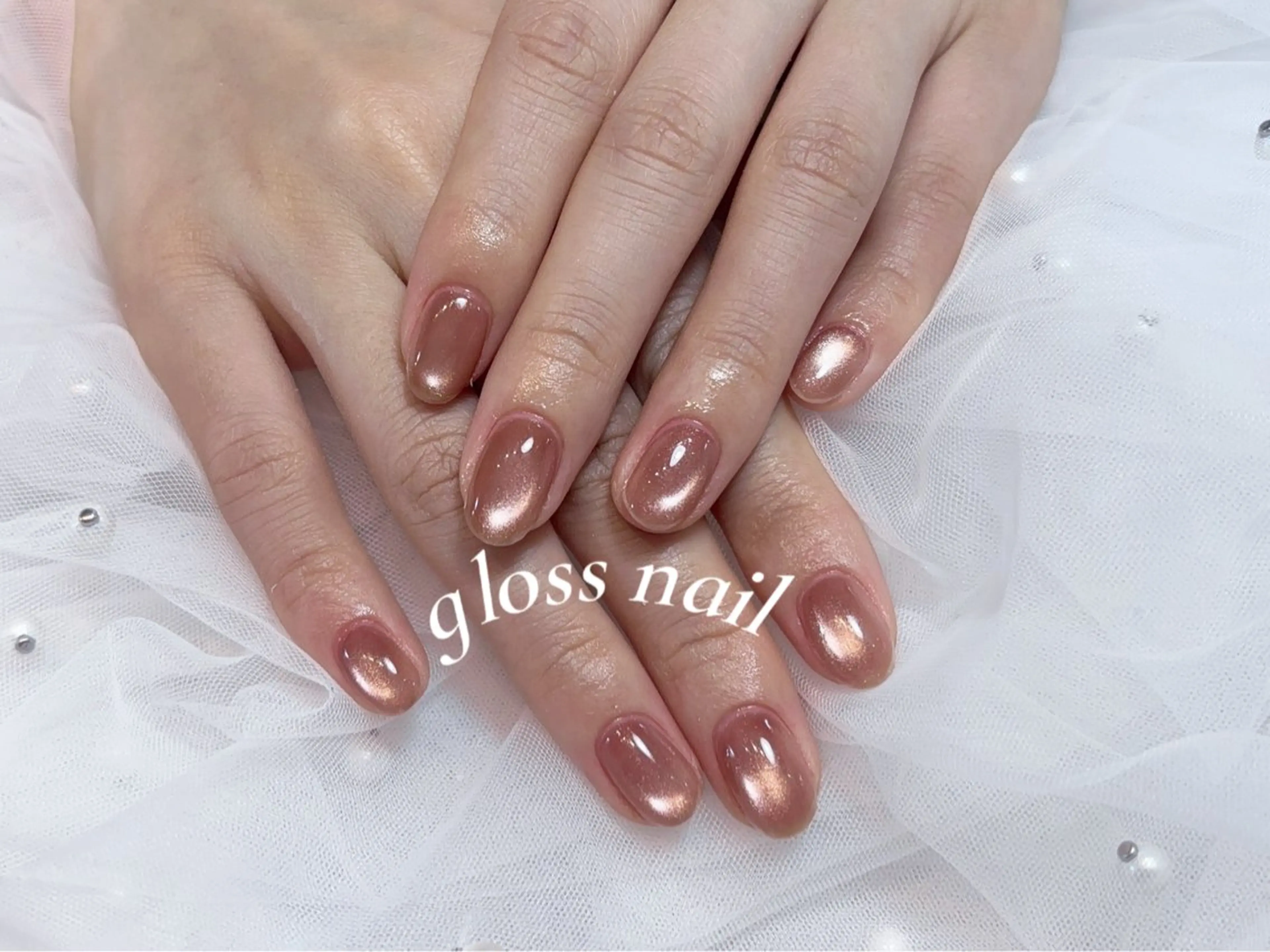 ネイル テンニン💞 gloss nailのネイルデザイン