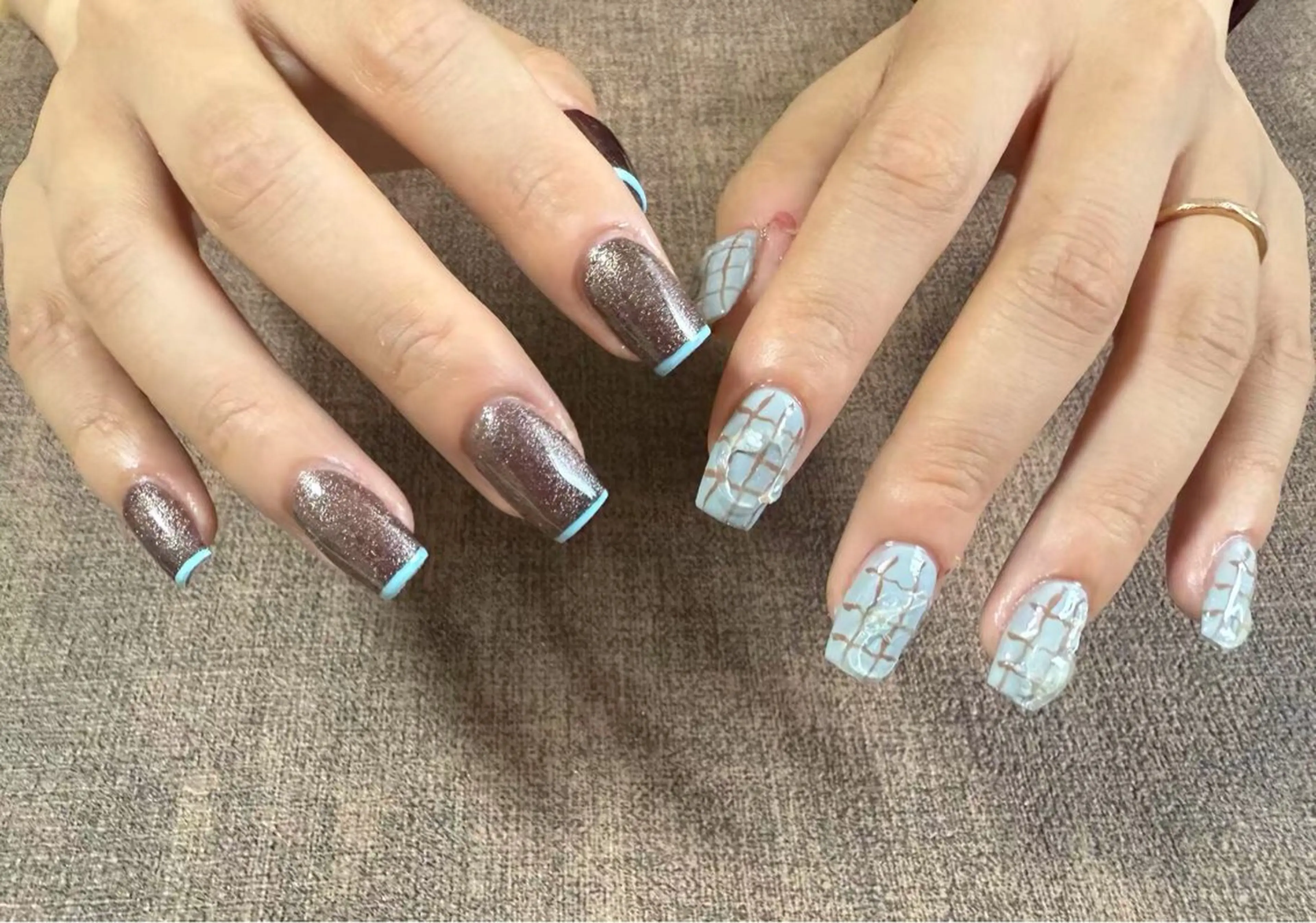 ネイル ハンドネイル 小 雨のネイルデザイン