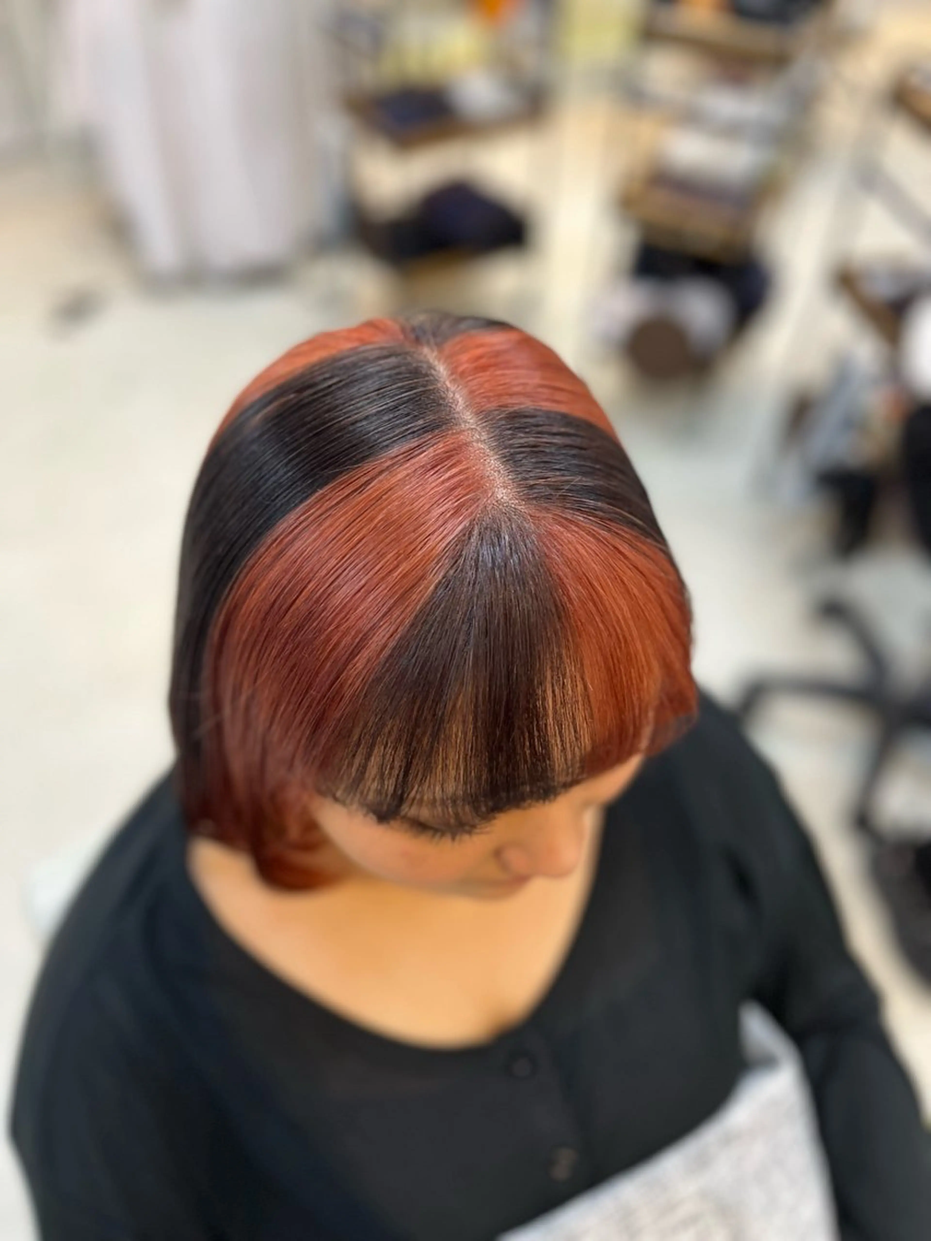 ショート カラー Lamp 柏 山口 か乃 ブリーチカラーのヘアスタイル