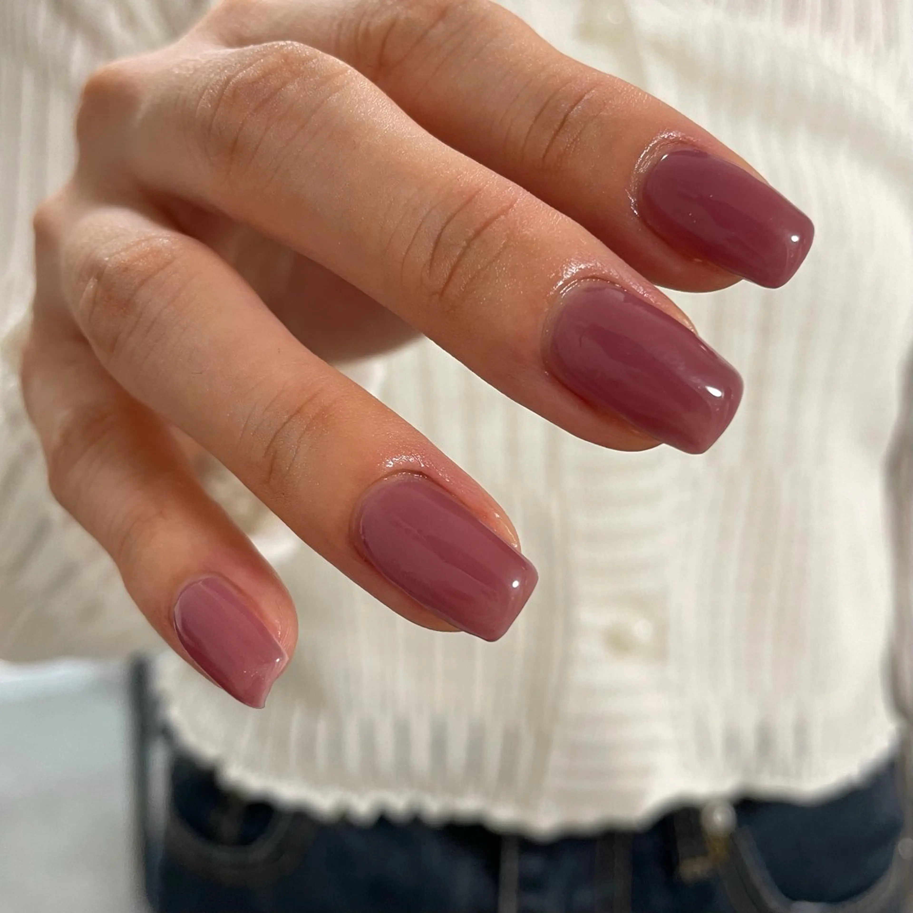 ちゅるんと透け感ワンカラー【ソフトジェルオフあり◎】※自爪のみ◎亀裂補強/長さだし不可の写真