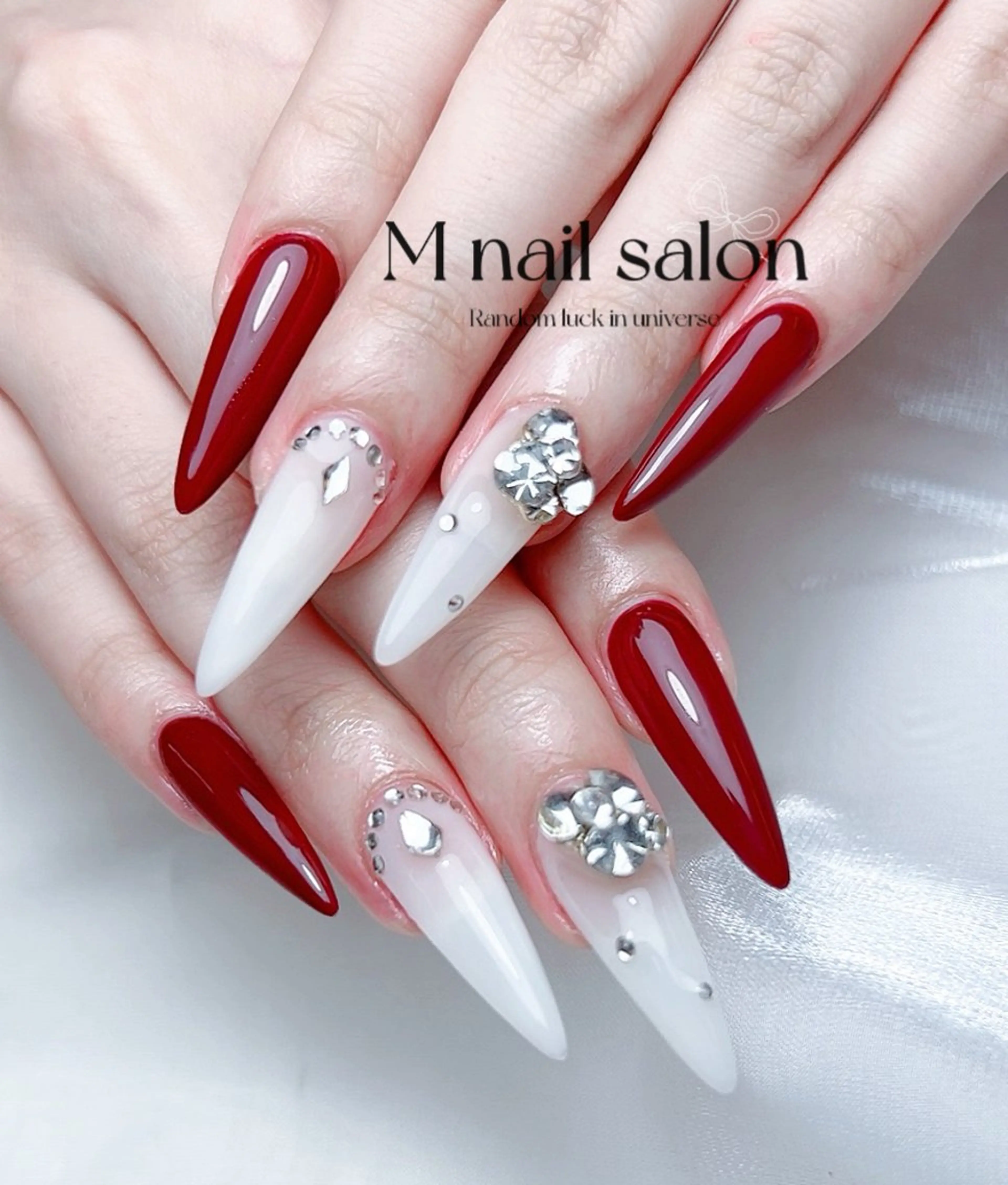 ネイル ハンドネイル M🌷nail 長さだし専門店のネイルデザイン