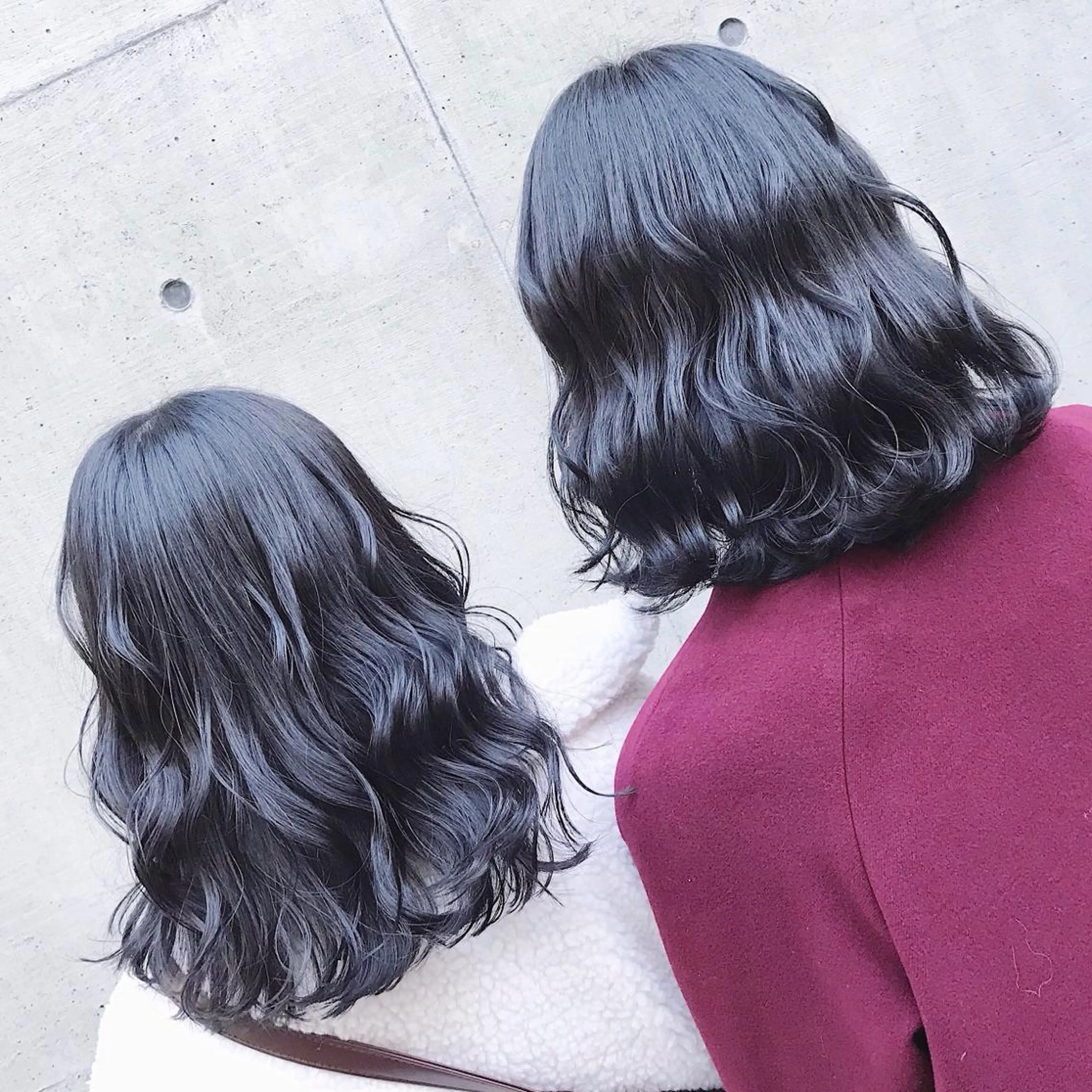 ミディアム カラー ヘアアレンジ ヘアカラー トリートメント TAKUMAブリーチ /切りっぱなし🪽のヘアスタイル