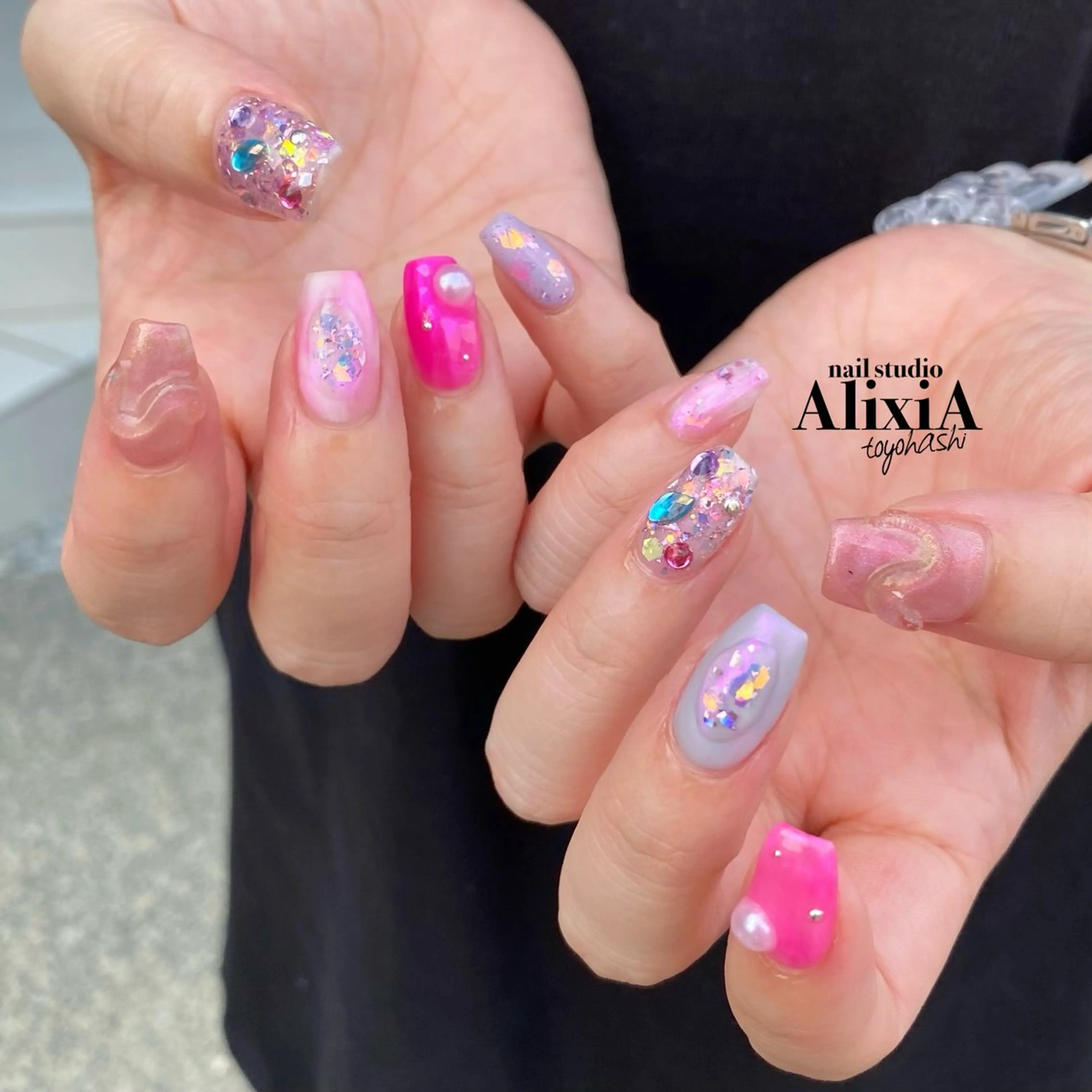 ネイル ハンドネイル AlixiA ゆみのネイルデザイン