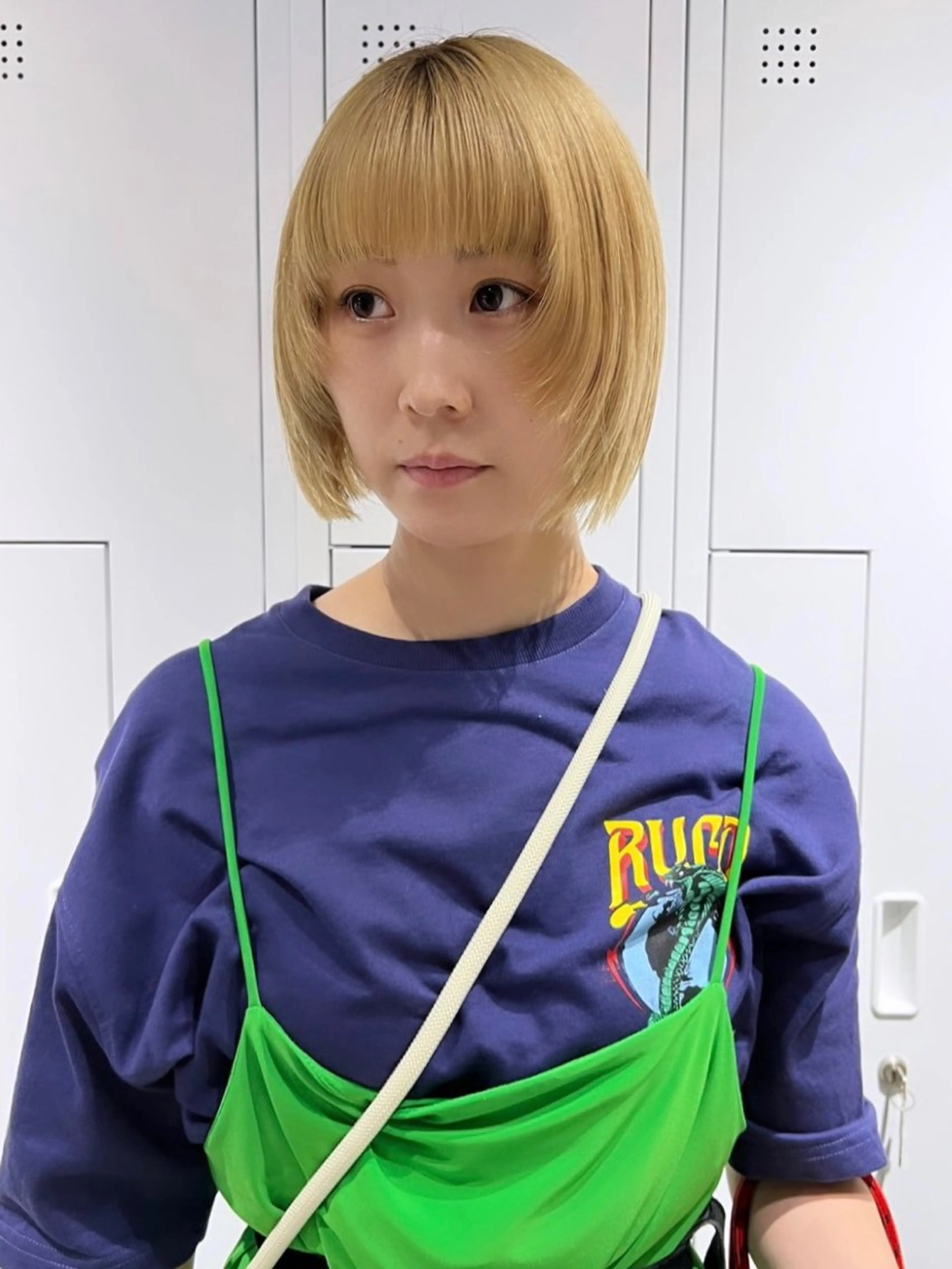 ショート カラー ブリーチ ケアブリーチ 透明感カラー デザインカラー ダブルカラー ハイトーン/ボブ 🎀sonokaのヘアスタイル