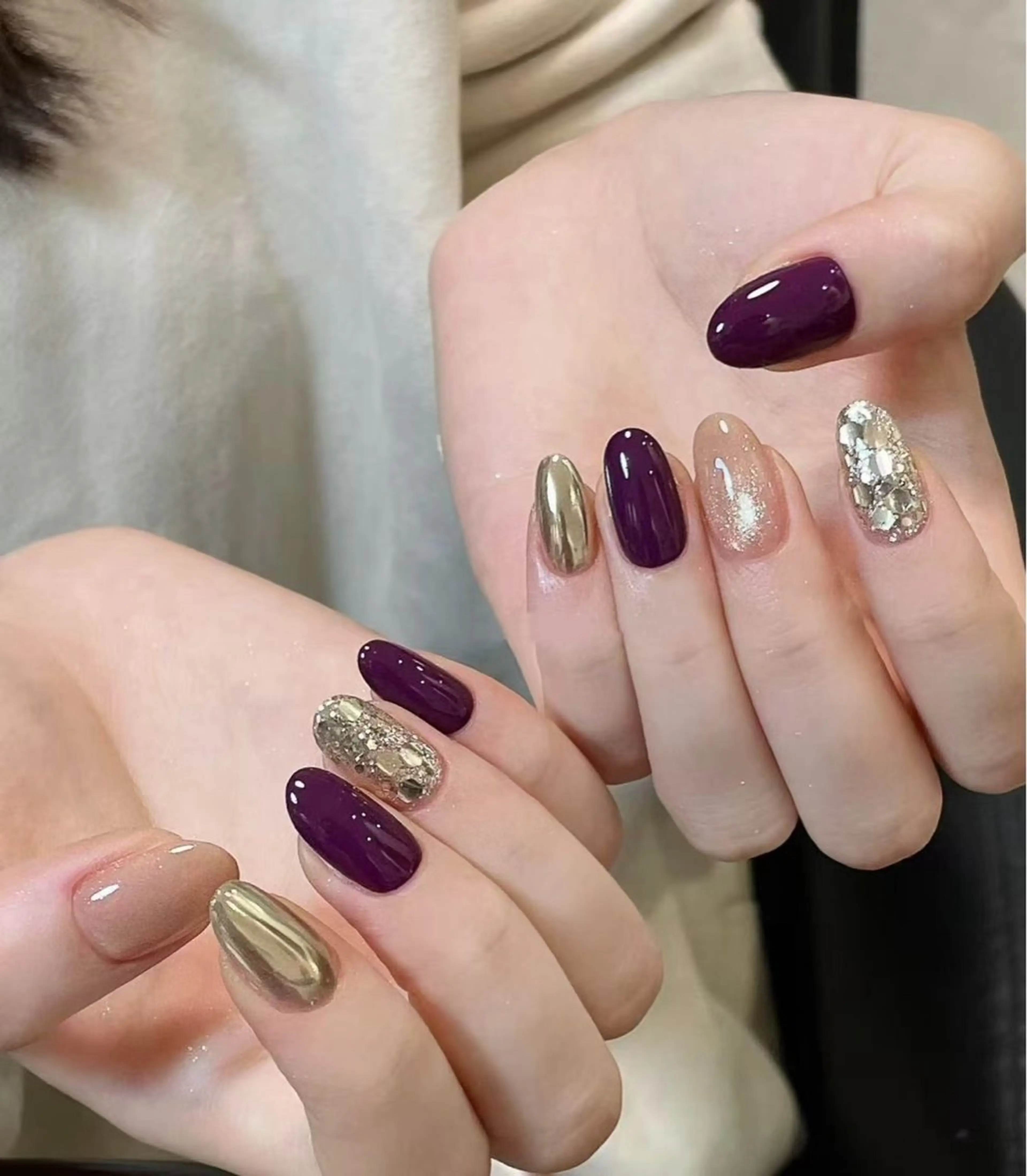 ネイル オーロラネイル フラワーネイル フットネイル フレンチネイル ジェルネイル ハンドネイル ハンドケア BabyYouMi nailのネイルデザイン